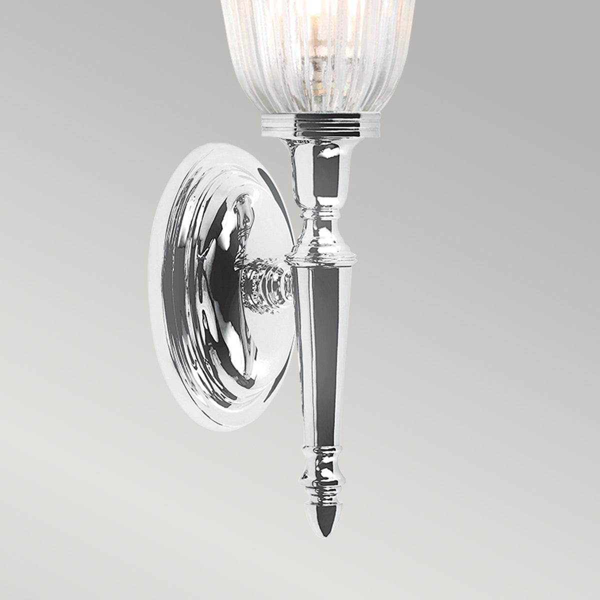 Elstead Dryden Wandleuchte Chrom – Wohnambiente