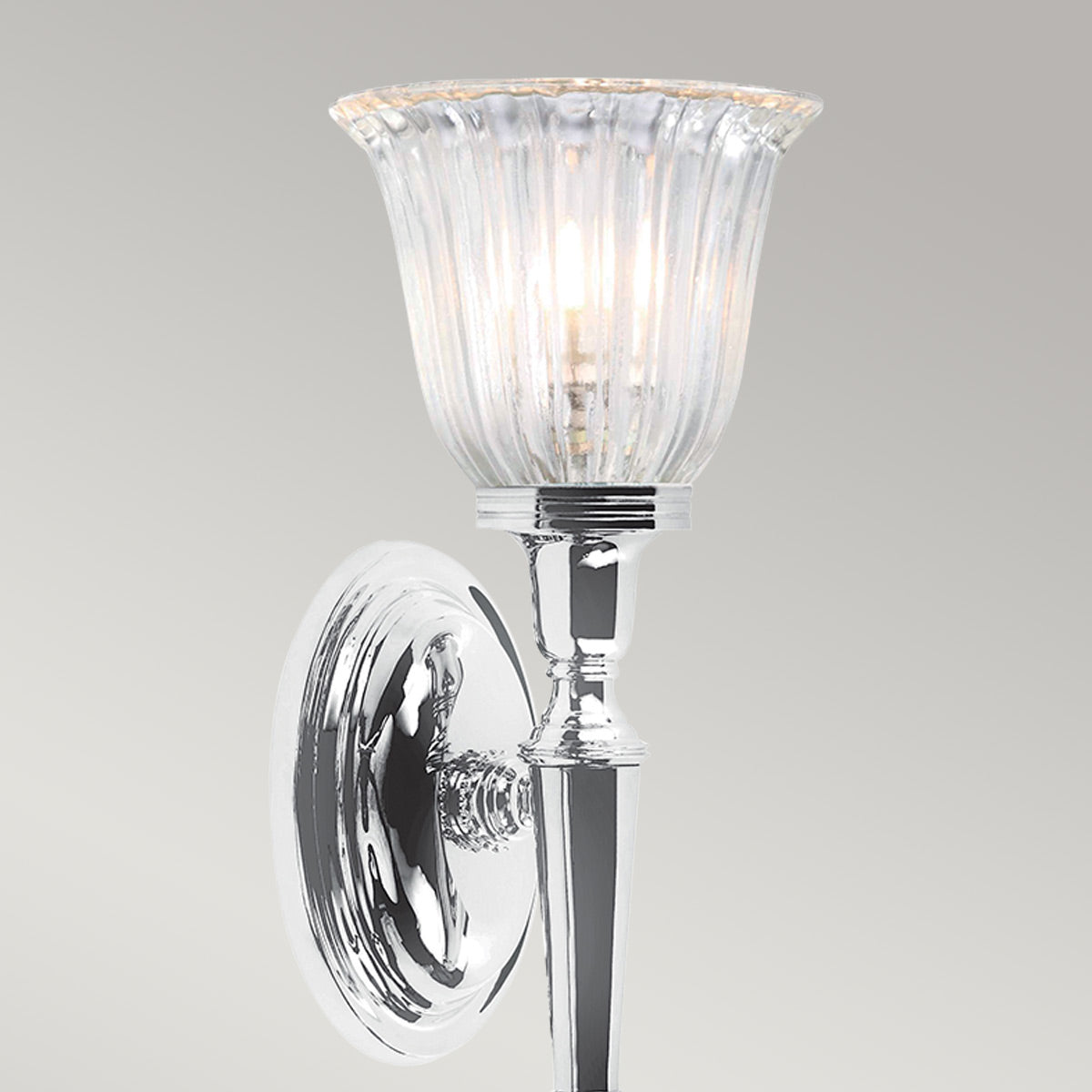 Elstead Dryden Wandleuchte Chrom – Detailansicht