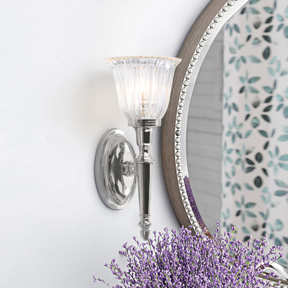Elstead Dryden Wandleuchte Chrom – Detailansicht 2