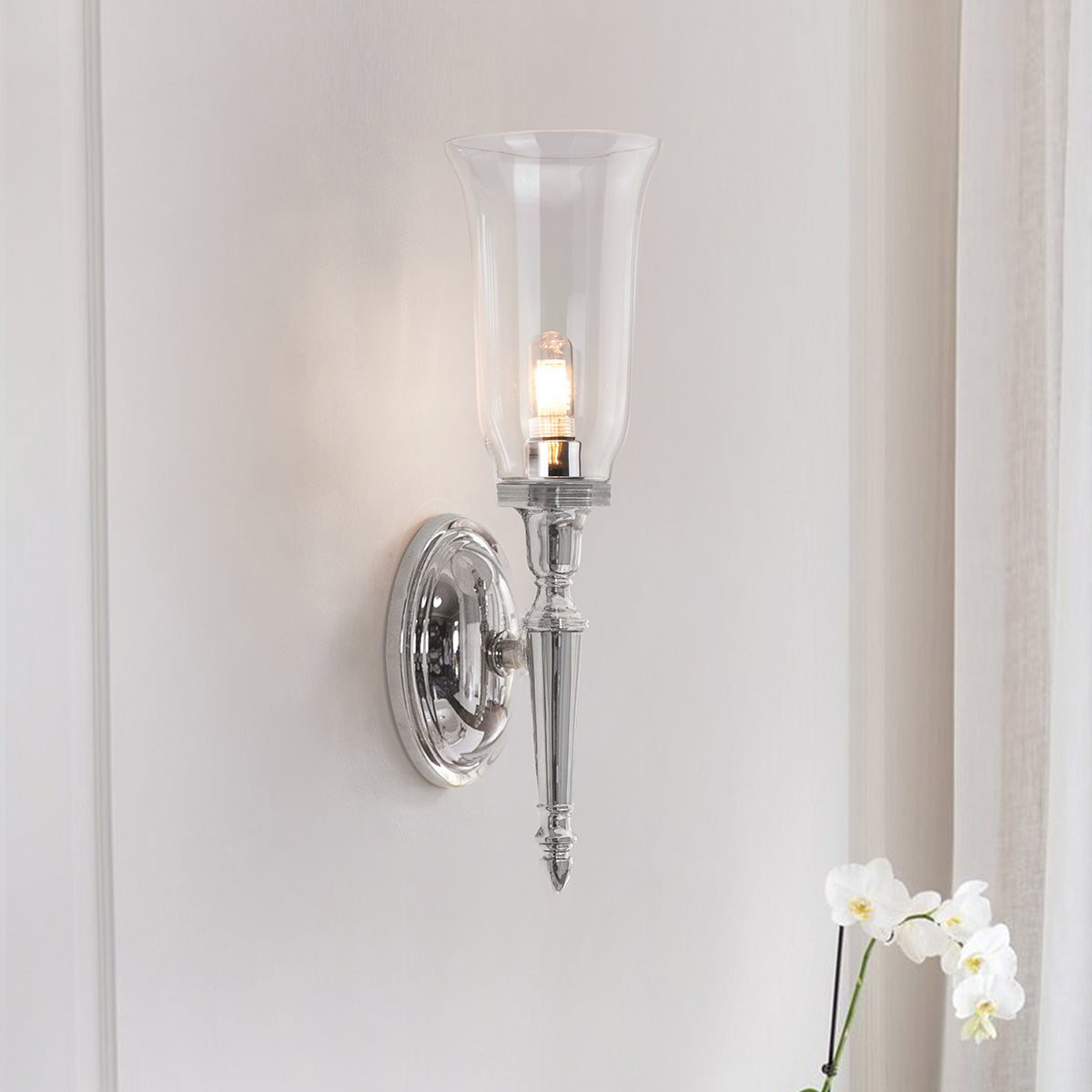 Elstead Dryden Wandleuchte Chrom – Detailansicht 2