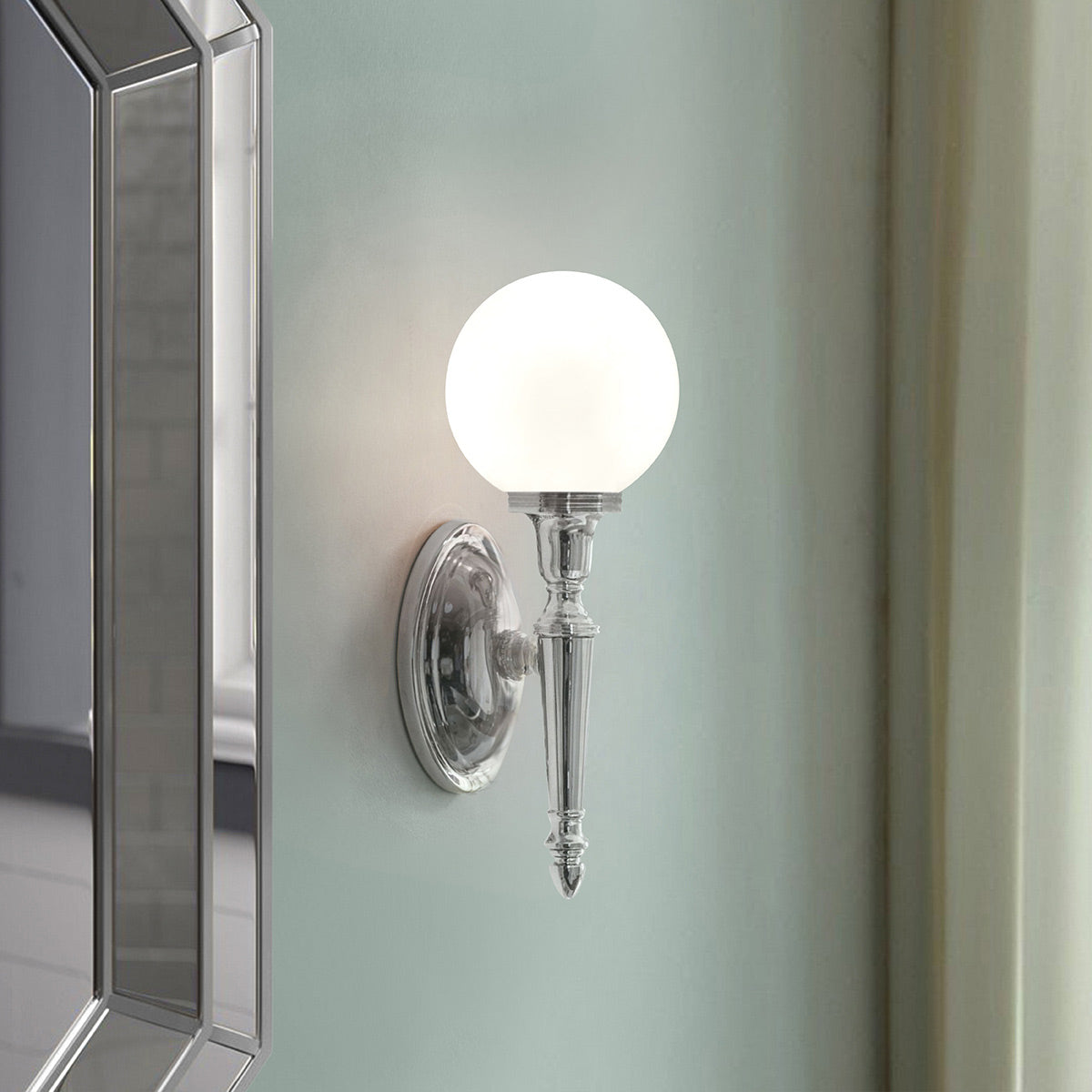 Elstead Dryden Wandleuchte Chrom – Detailansicht 2