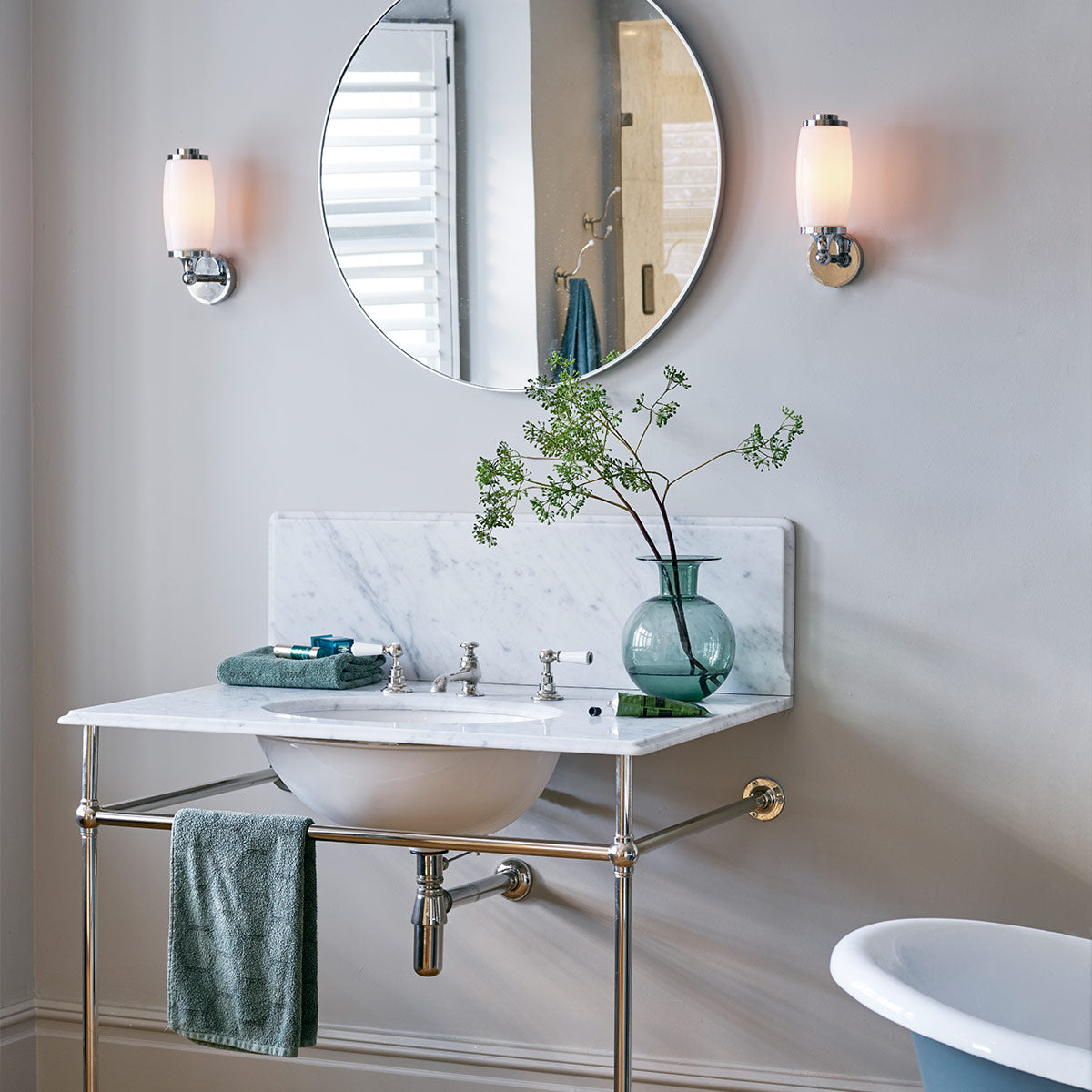 Elstead Eliot Wandleuchte Chrom – Detailansicht