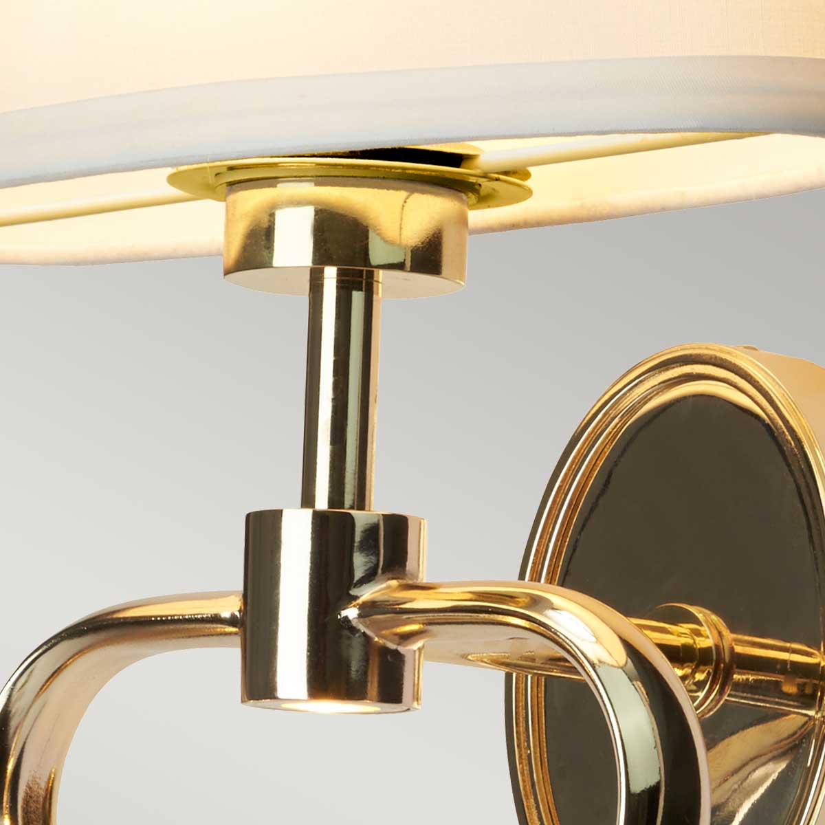 Elstead Falmouth Wandleuchte Gold, Weiß – Wohnambiente