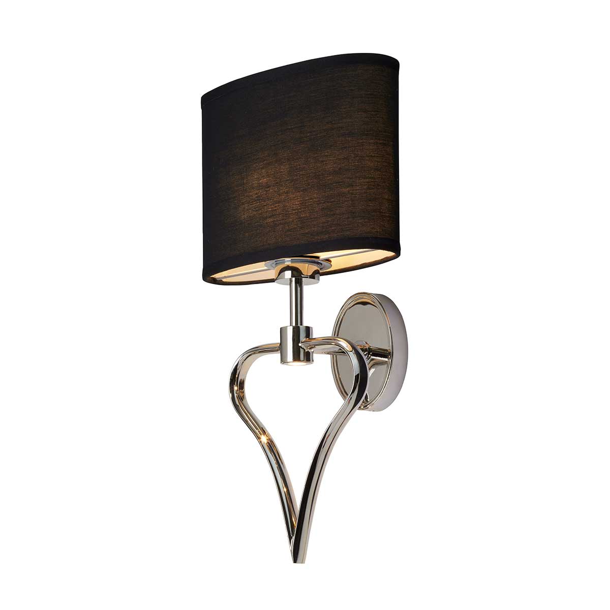 Elstead Falmouth Wandleuchte Chrom, Schwarz