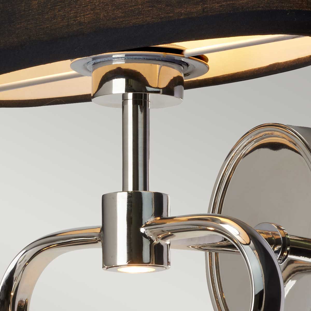 Elstead Falmouth Wandleuchte Chrom, Schwarz – Wohnambiente