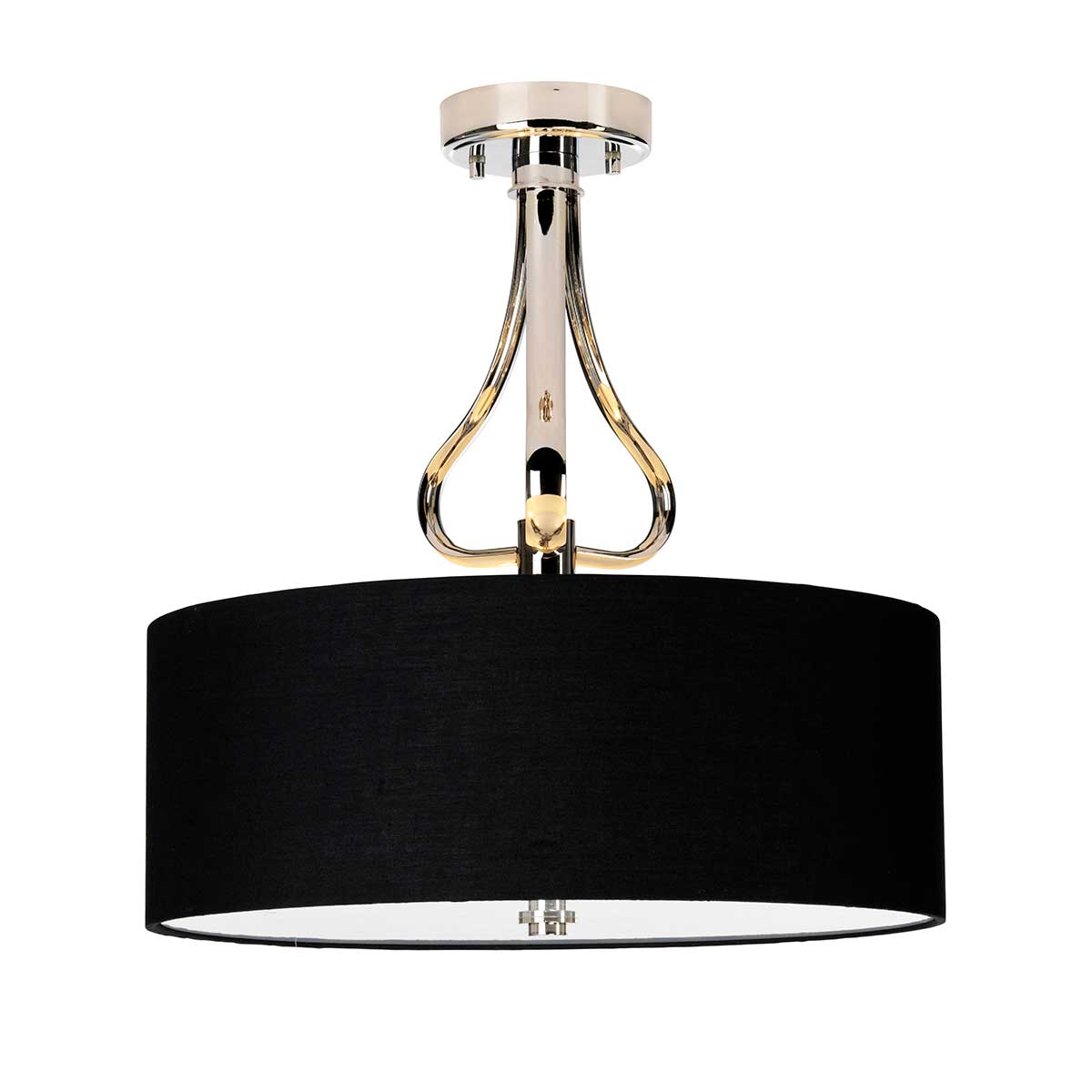 Elstead Falmouth Deckenleuchte Chrom, Schwarz