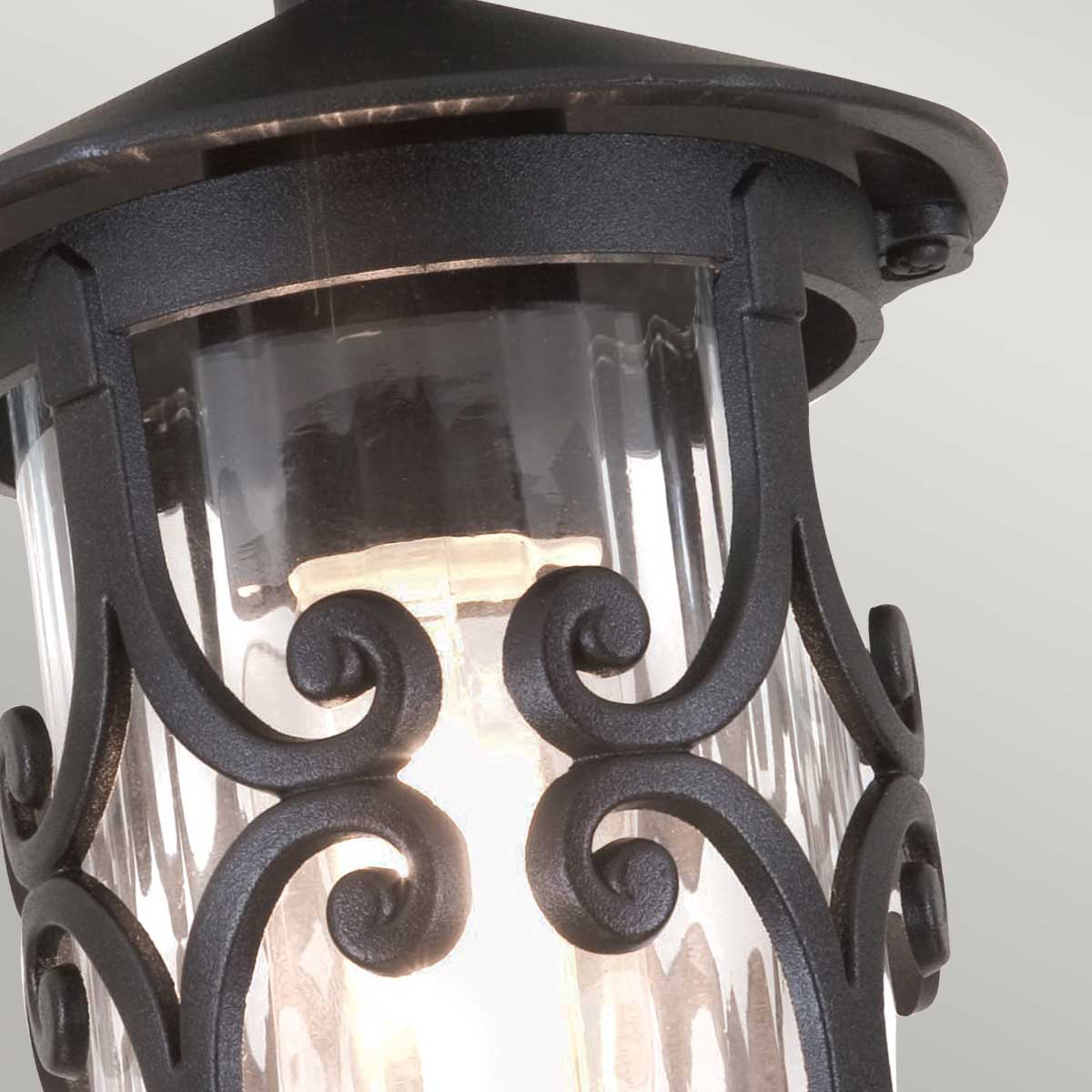 Elstead Hereford Deckenleuchte Schwarz – Detailansicht