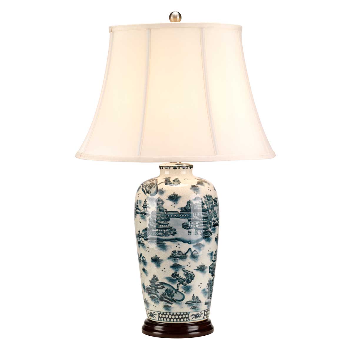 Elstead Blue Tischlampe Blau, Weiß