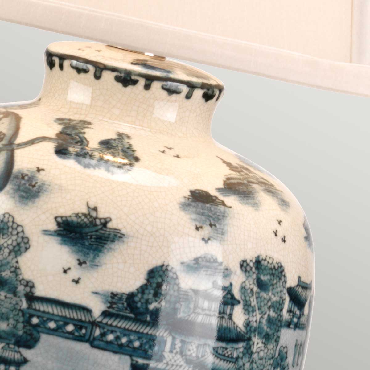 Elstead Blue Tischlampe Blau, Weiß – Detailansicht 2