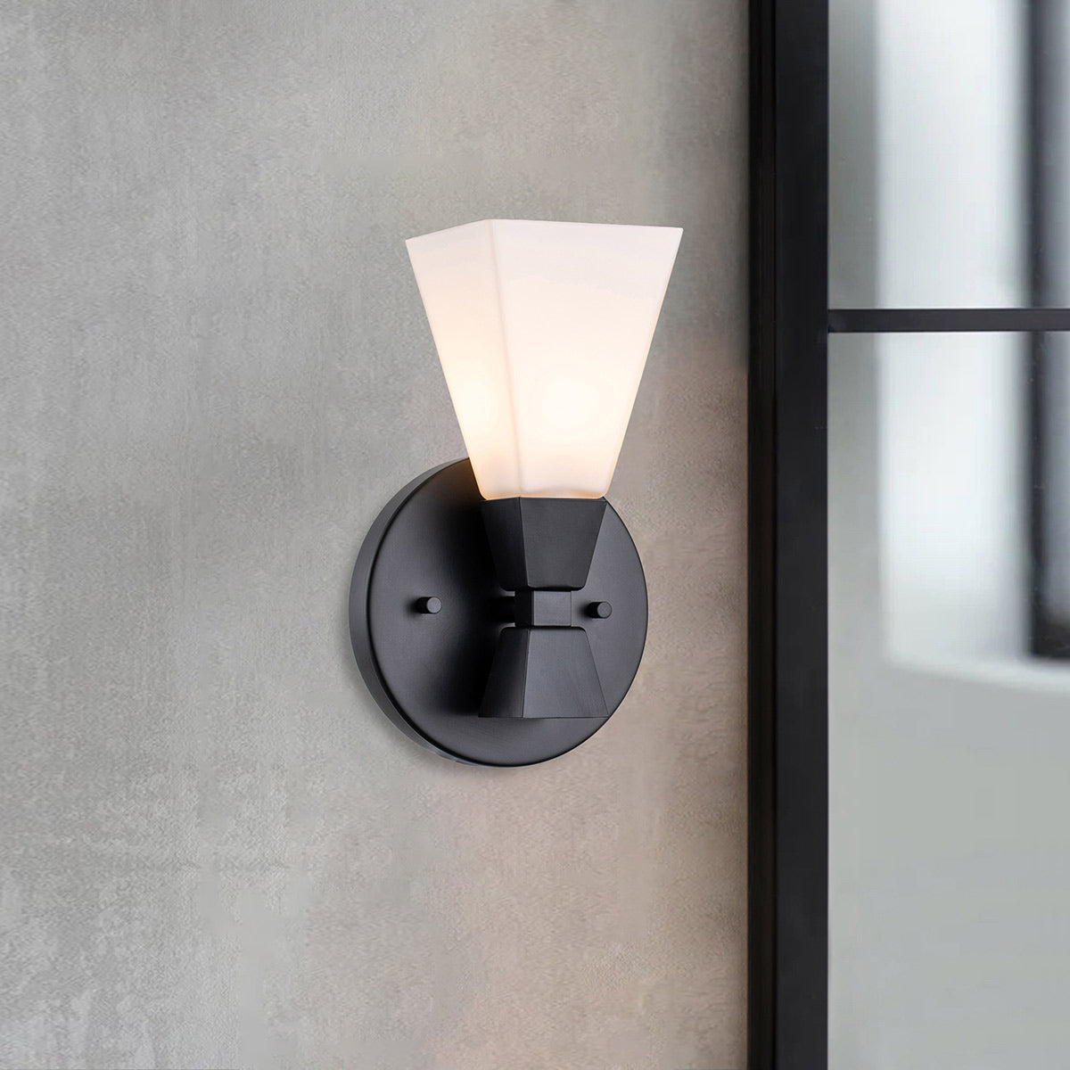 Elstead Bowtie Wandleuchte Schwarz – Detailansicht 3
