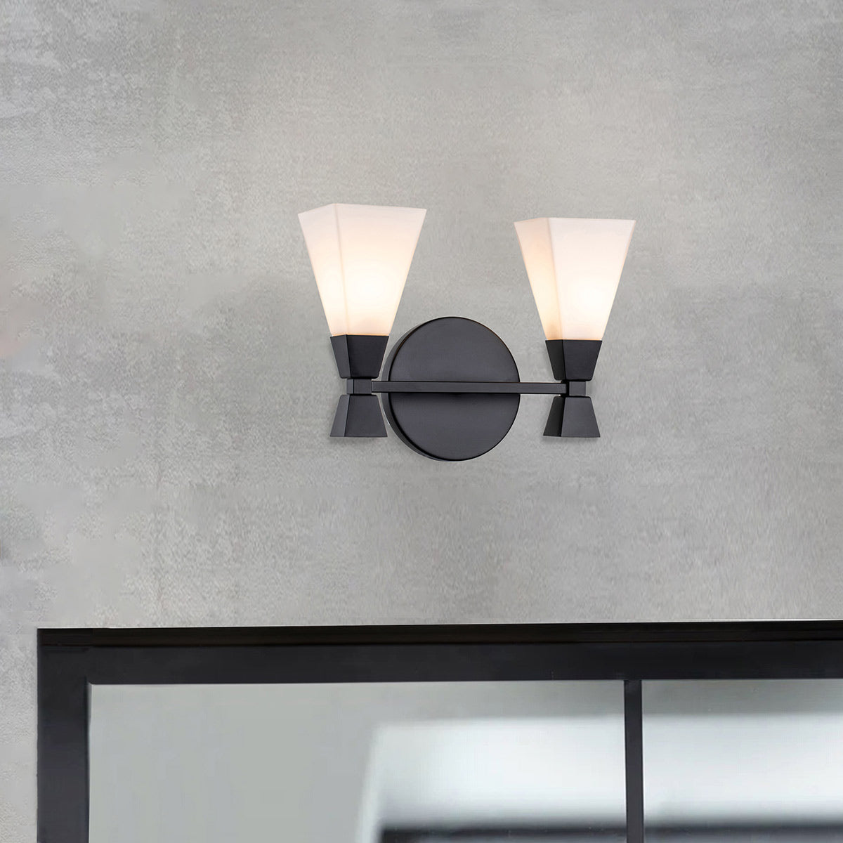Elstead Bowtie Wandleuchte Schwarz – Detailansicht 3