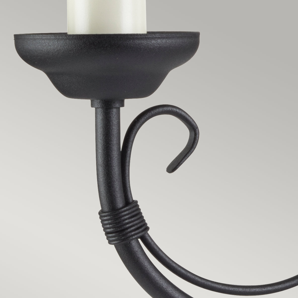 Elstead Chartwell Wandleuchte Schwarz – Detailansicht