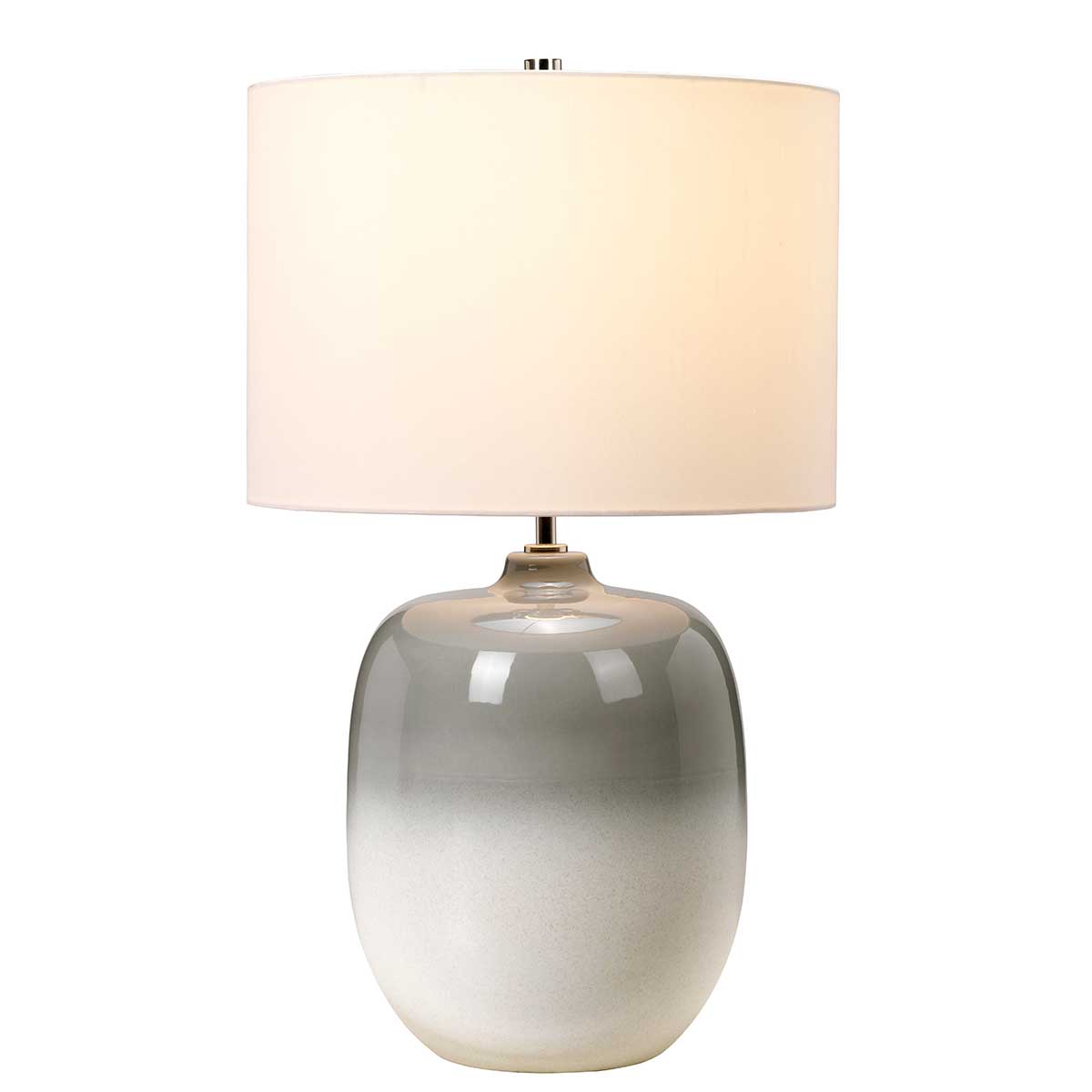 Elstead Chalk Tischlampe Grau, Weiß