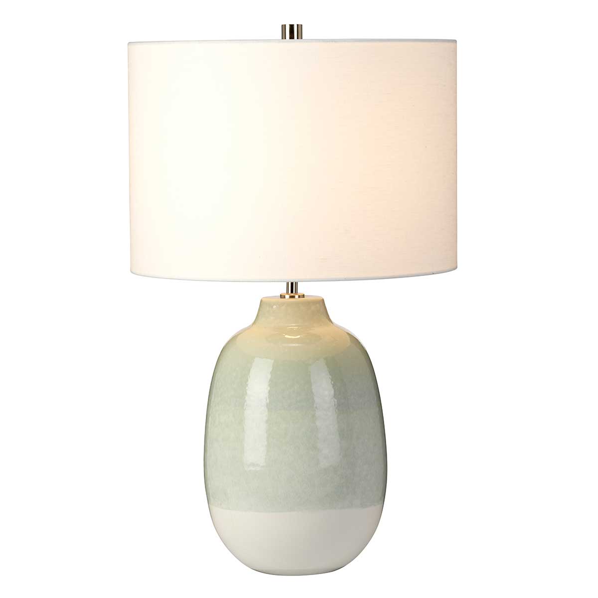 Elstead Chelsfield Tischlampe Grün, Weiß