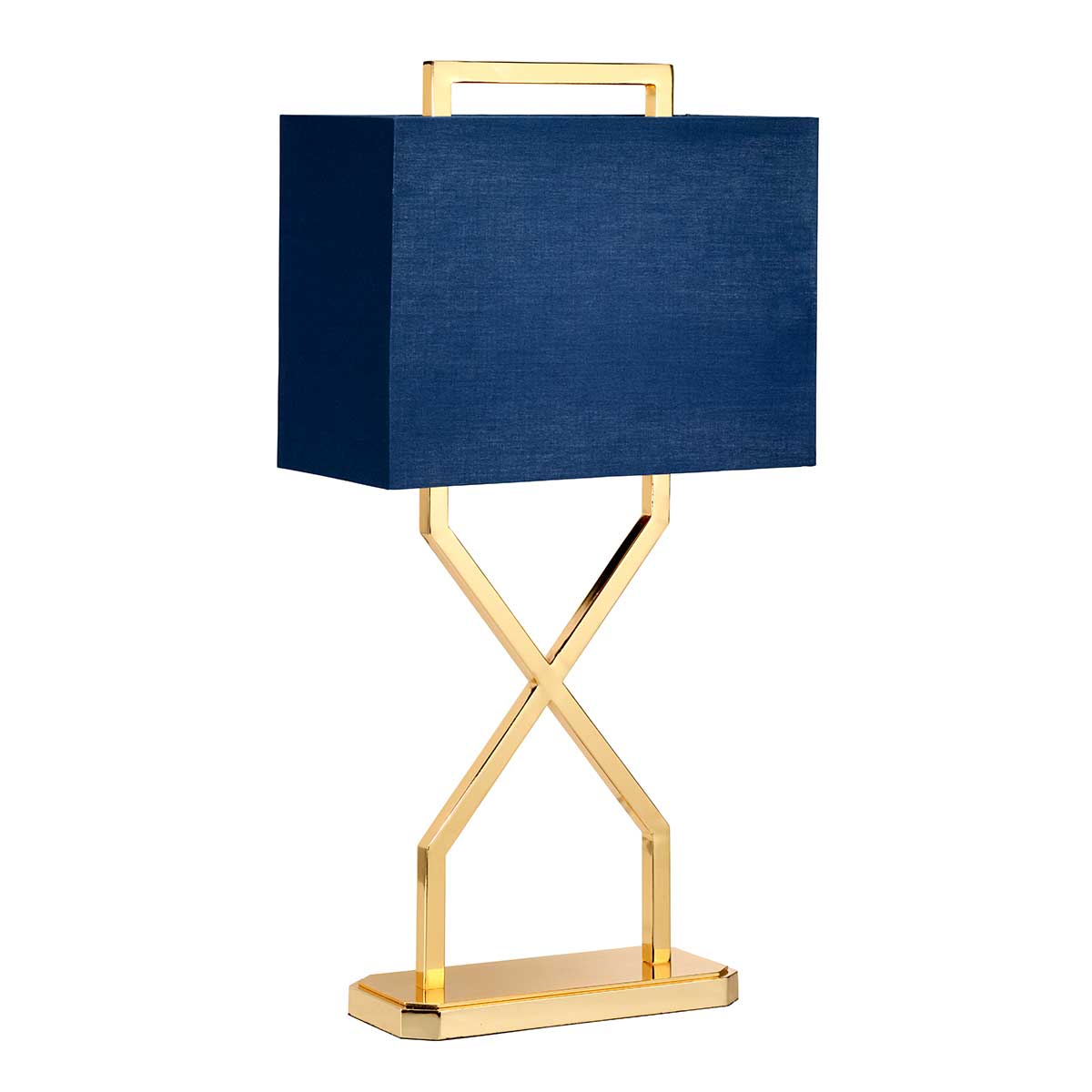 Elstead Cross Tischlampe Gold – Wohnambiente