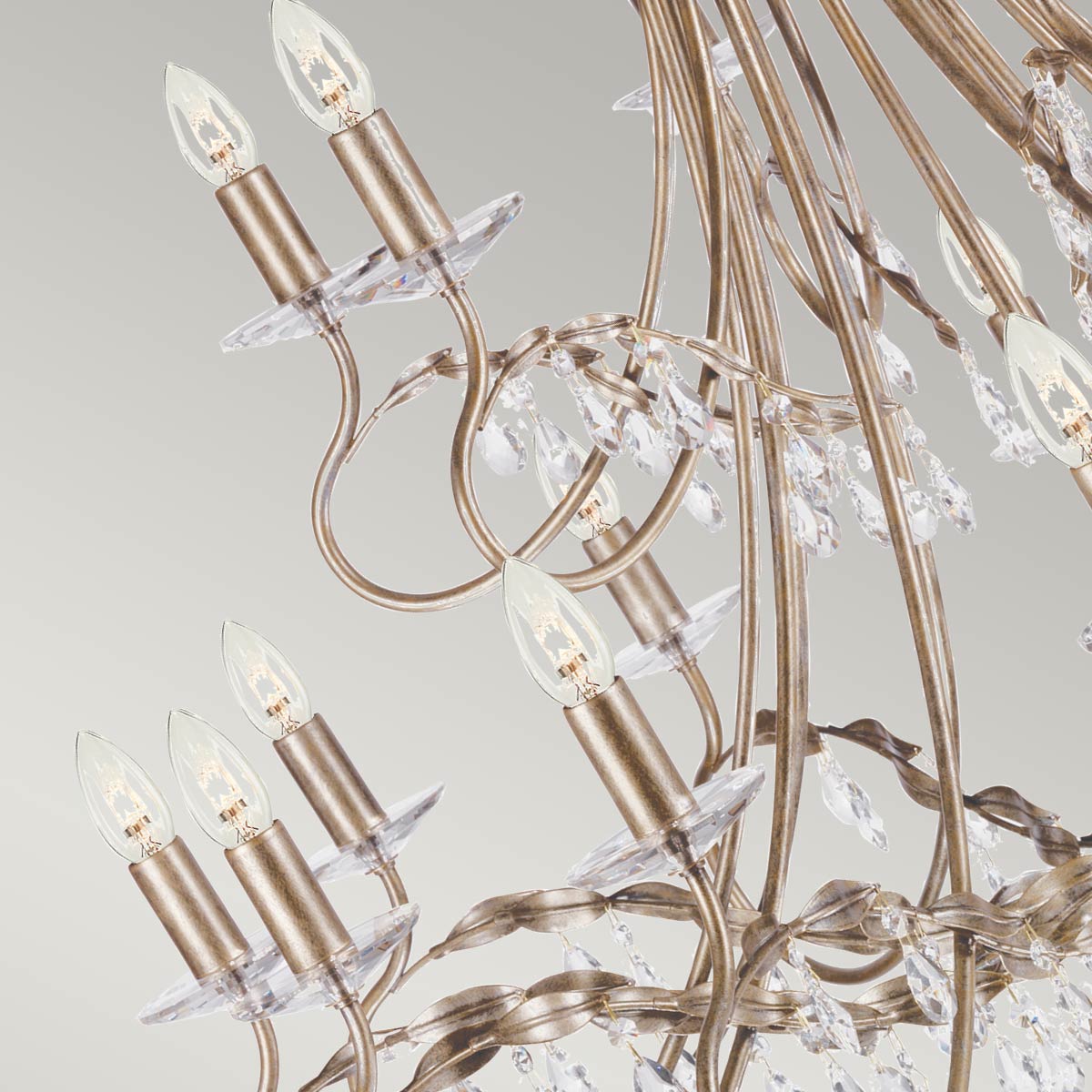 Elstead Christina Kronleuchter Silber, Gold – Detailansicht 2