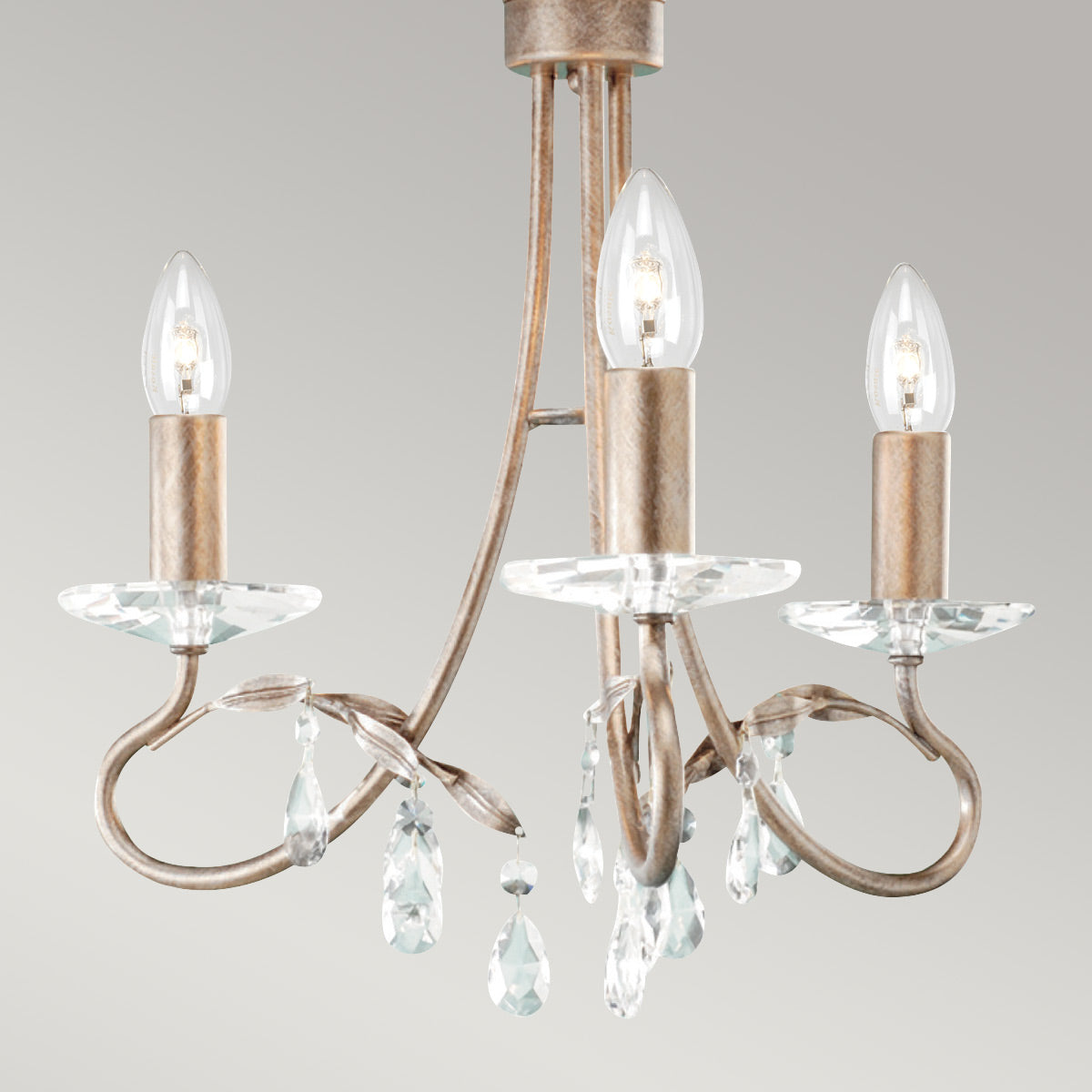 Elstead Christina Kronleuchter Silber, Gold – Detailansicht