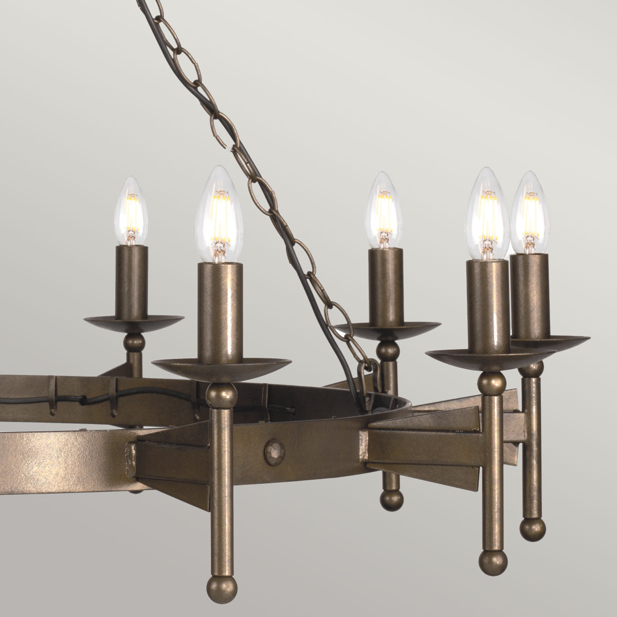 Elstead Cromwell Kronleuchter Bronze – Detailansicht