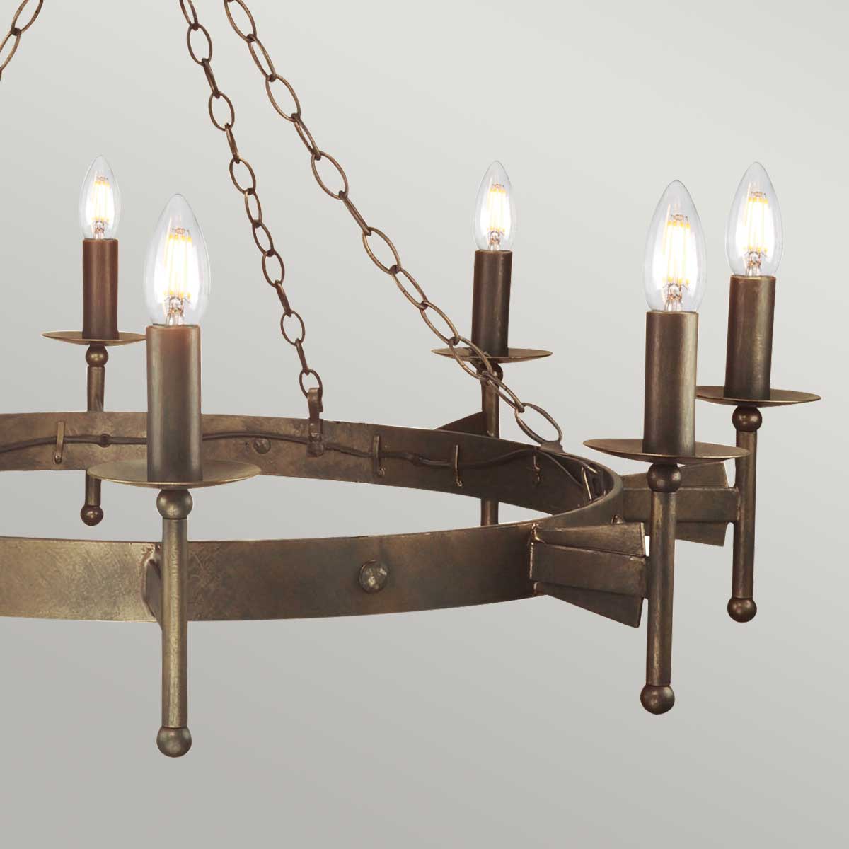 Elstead Cromwell Kronleuchter Bronze – Detailansicht
