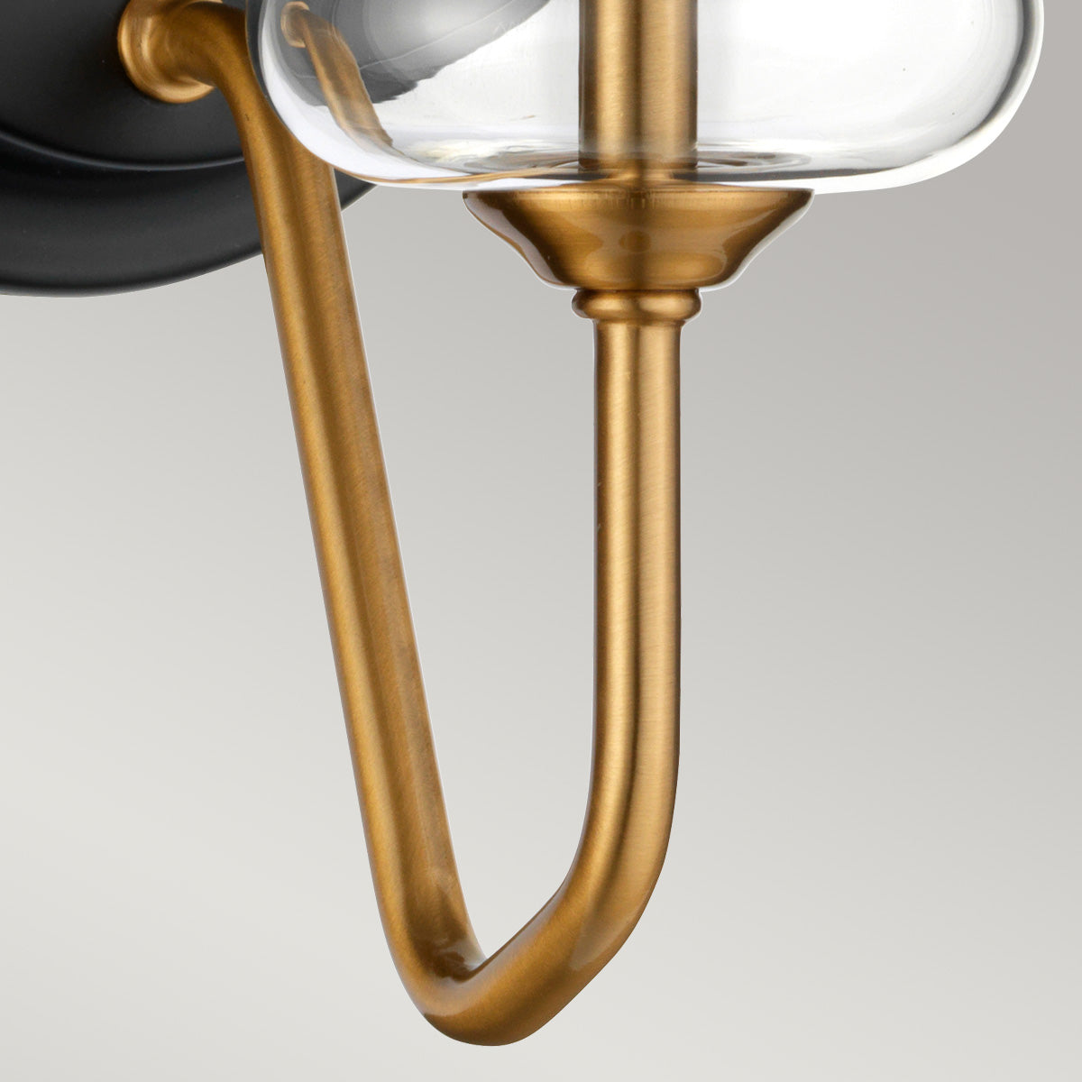 Elstead Armand Wandleuchte Messing, Schwarz – Detailansicht 2