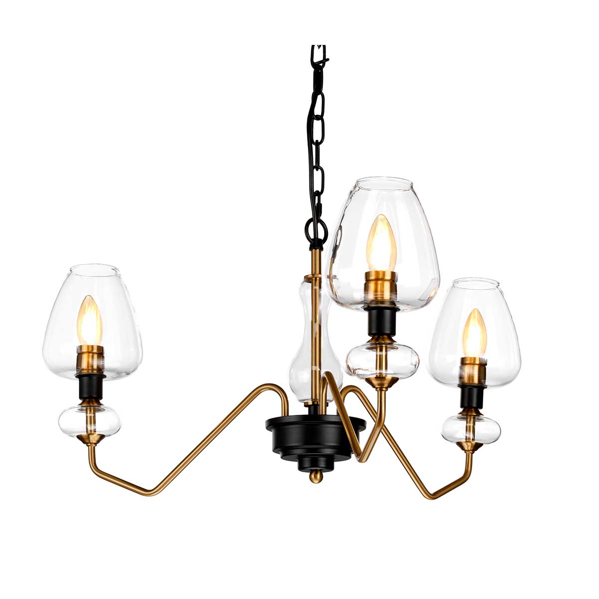 Elstead Armand Pendelleuchte Messing, Schwarz