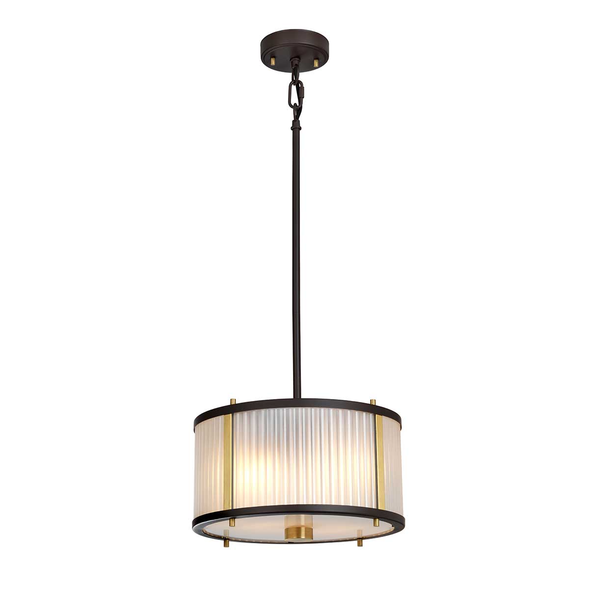 Elstead Corona Pendelleuchte Bronze, Braun, Messing