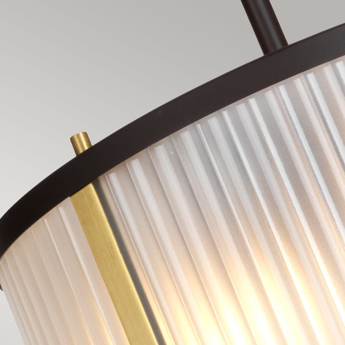 Elstead Corona Pendelleuchte Bronze, Braun, Messing – Detailansicht