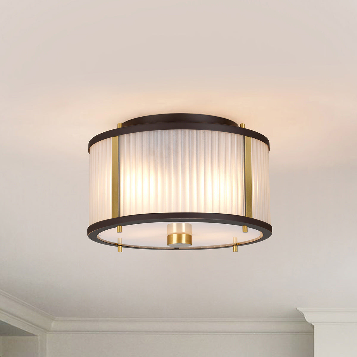 Elstead Corona Pendelleuchte Bronze, Braun, Messing – Detailansicht 6