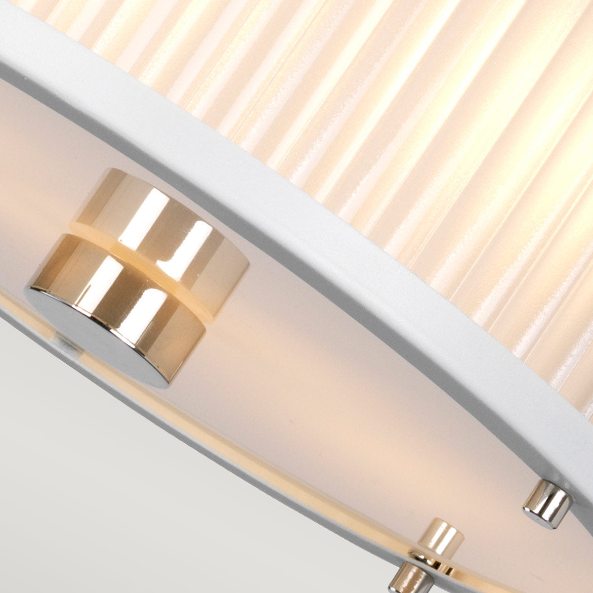 Elstead Corona Pendelleuchte Weiß, Nickel – Detailansicht 4