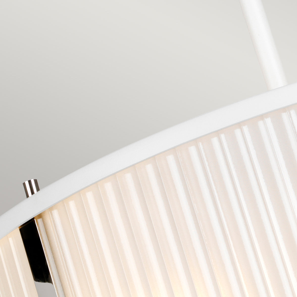 Elstead Corona Pendelleuchte Weiß, Nickel – Detailansicht 4