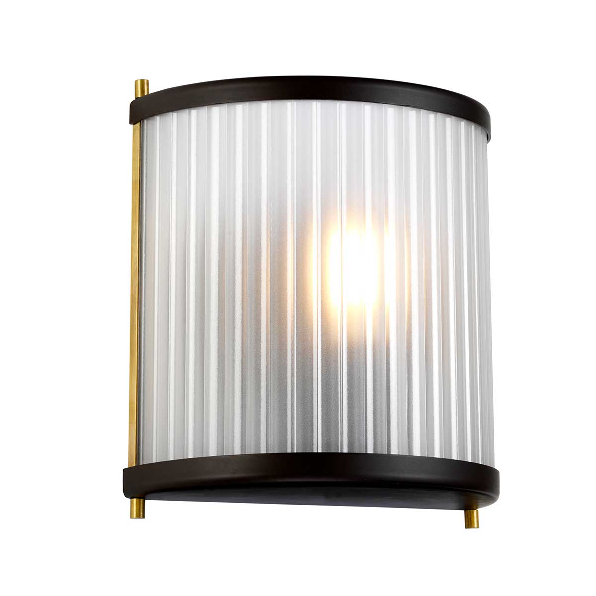 Elstead Corona Wandleuchte Bronze, Braun, Messing