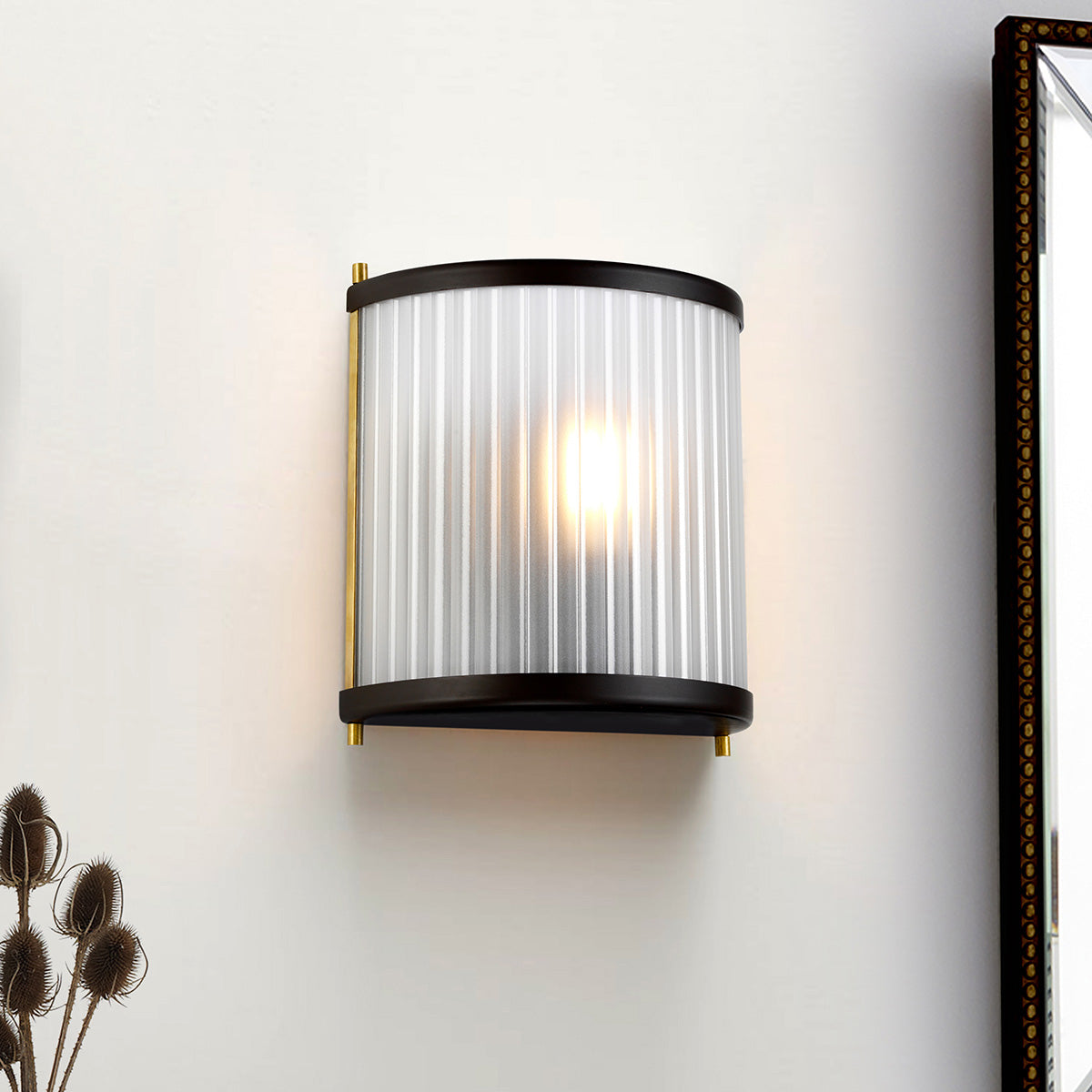 Elstead Corona Wandleuchte Bronze, Braun, Messing – Detailansicht 3