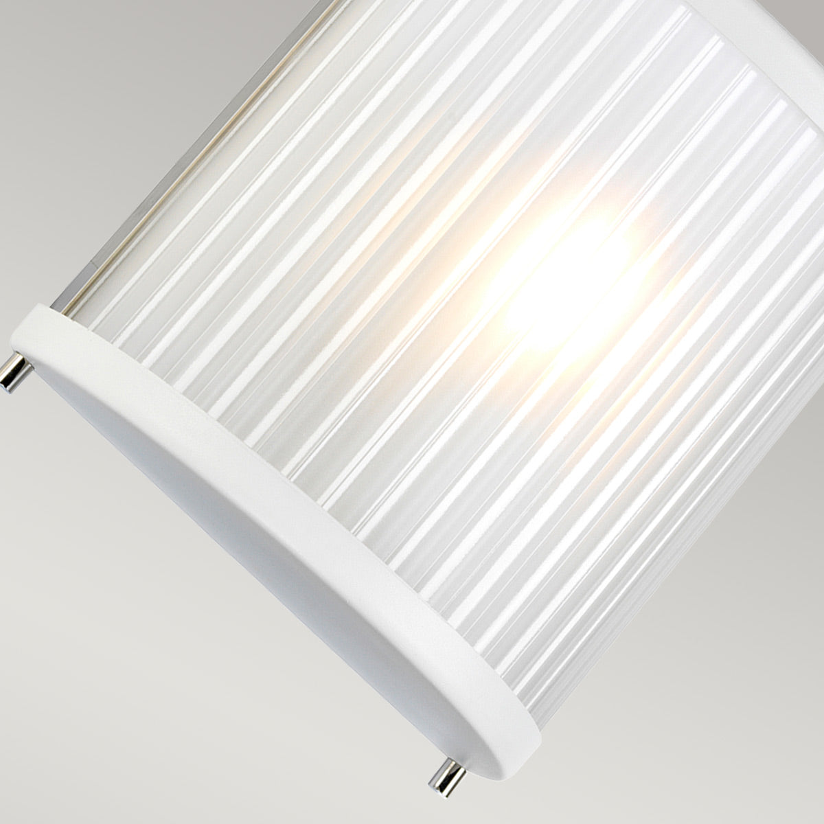 Elstead Corona Wandleuchte Weiß, Nickel – Detailansicht 2