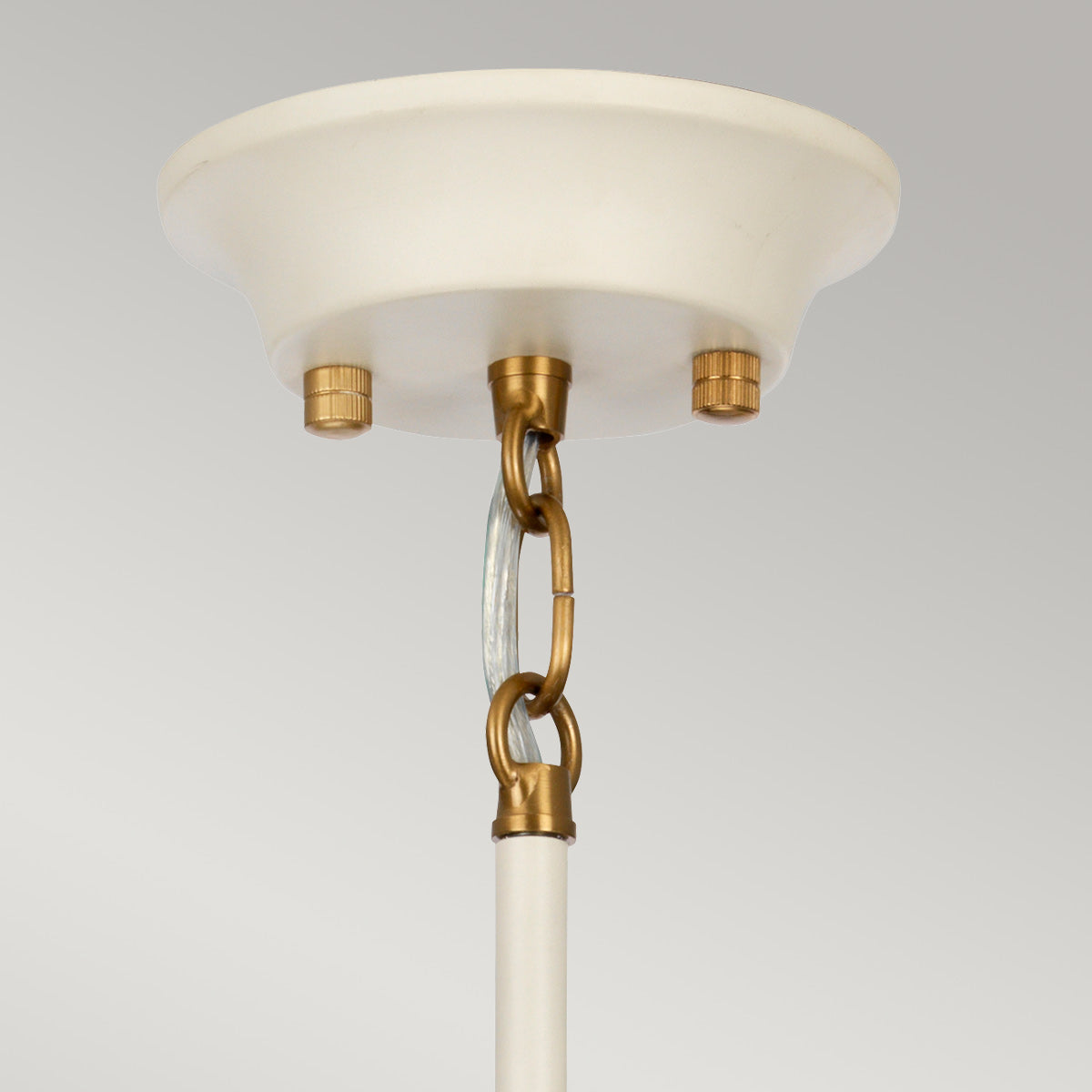 Elstead Cosmos Pendelleuchte Creme, Messing – Detailansicht 3