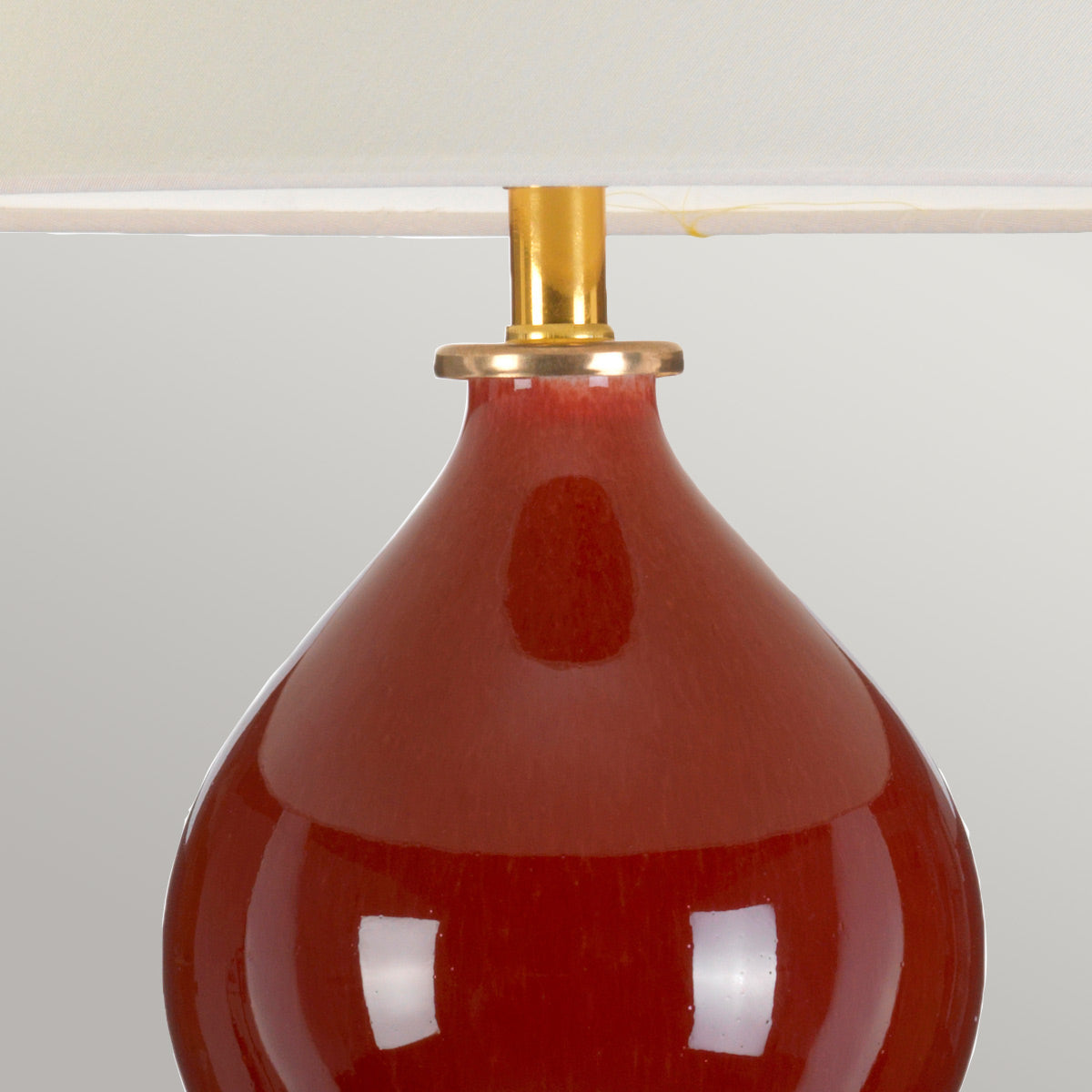 Elstead Harbin Tischlampe Oxblood – Detailansicht