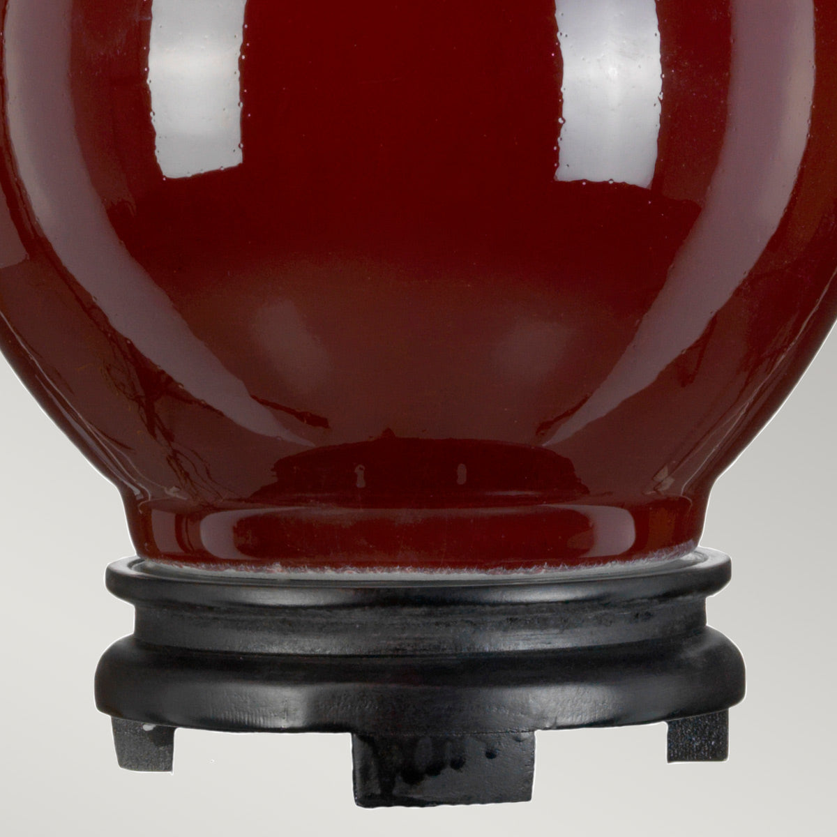 Elstead Harbin Tischlampe Oxblood – Detailansicht 3