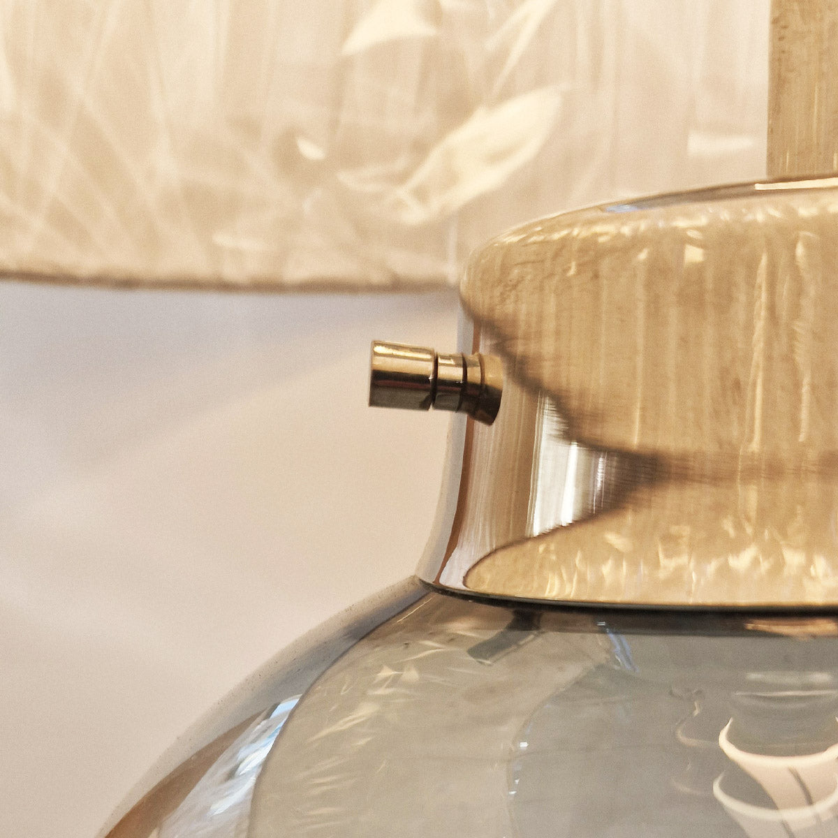 Elstead Kara Tischlampe Nickel, Blau – Detailansicht 2
