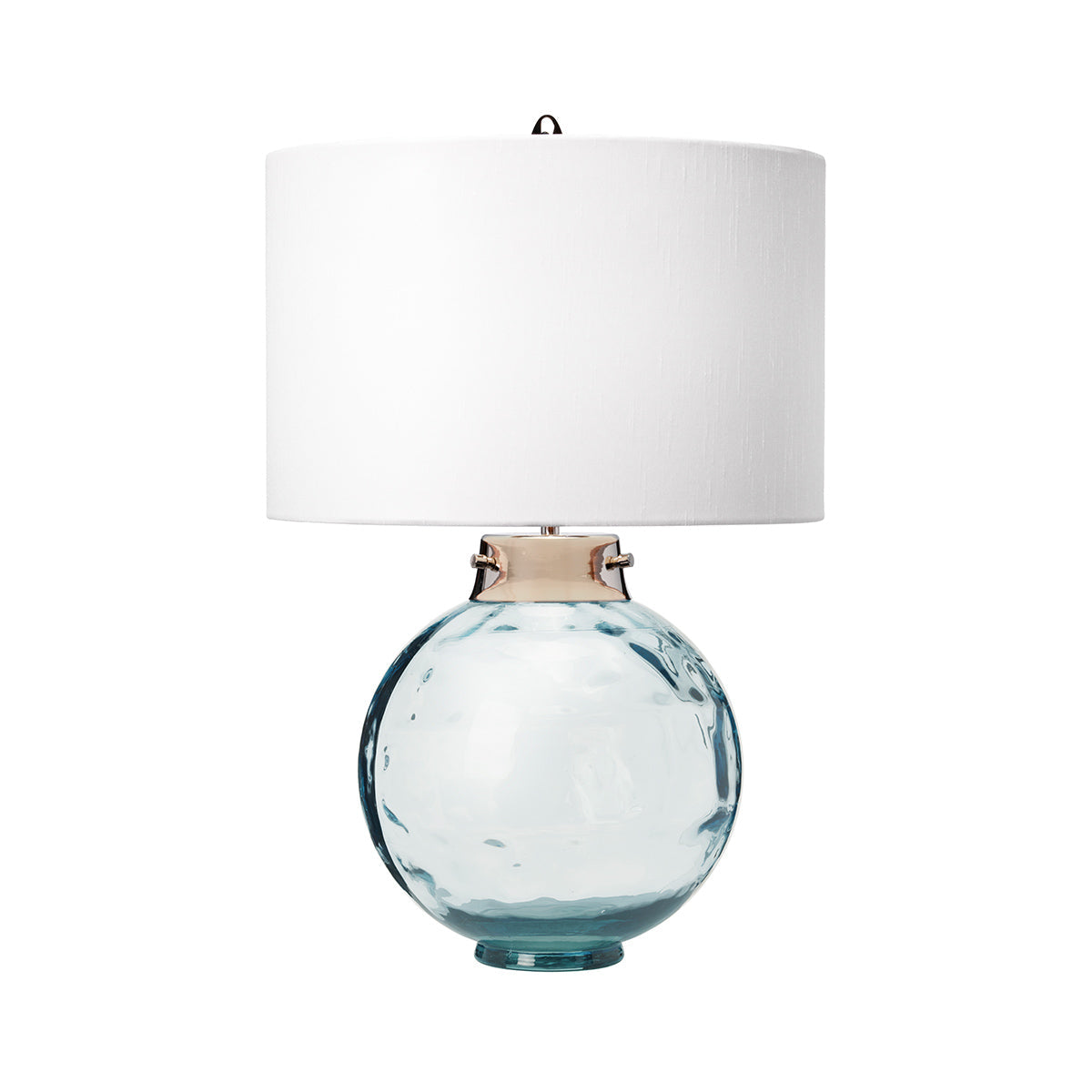 Elstead Kara Tischlampe Nickel, Blau – Detailansicht 3