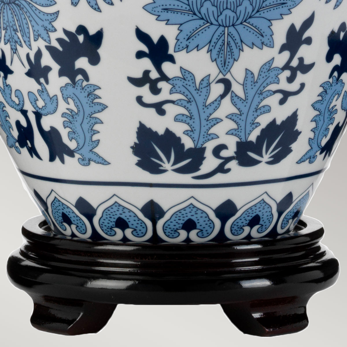 Elstead Linyi Tischlampe Blau, Weiß – Detailansicht 3