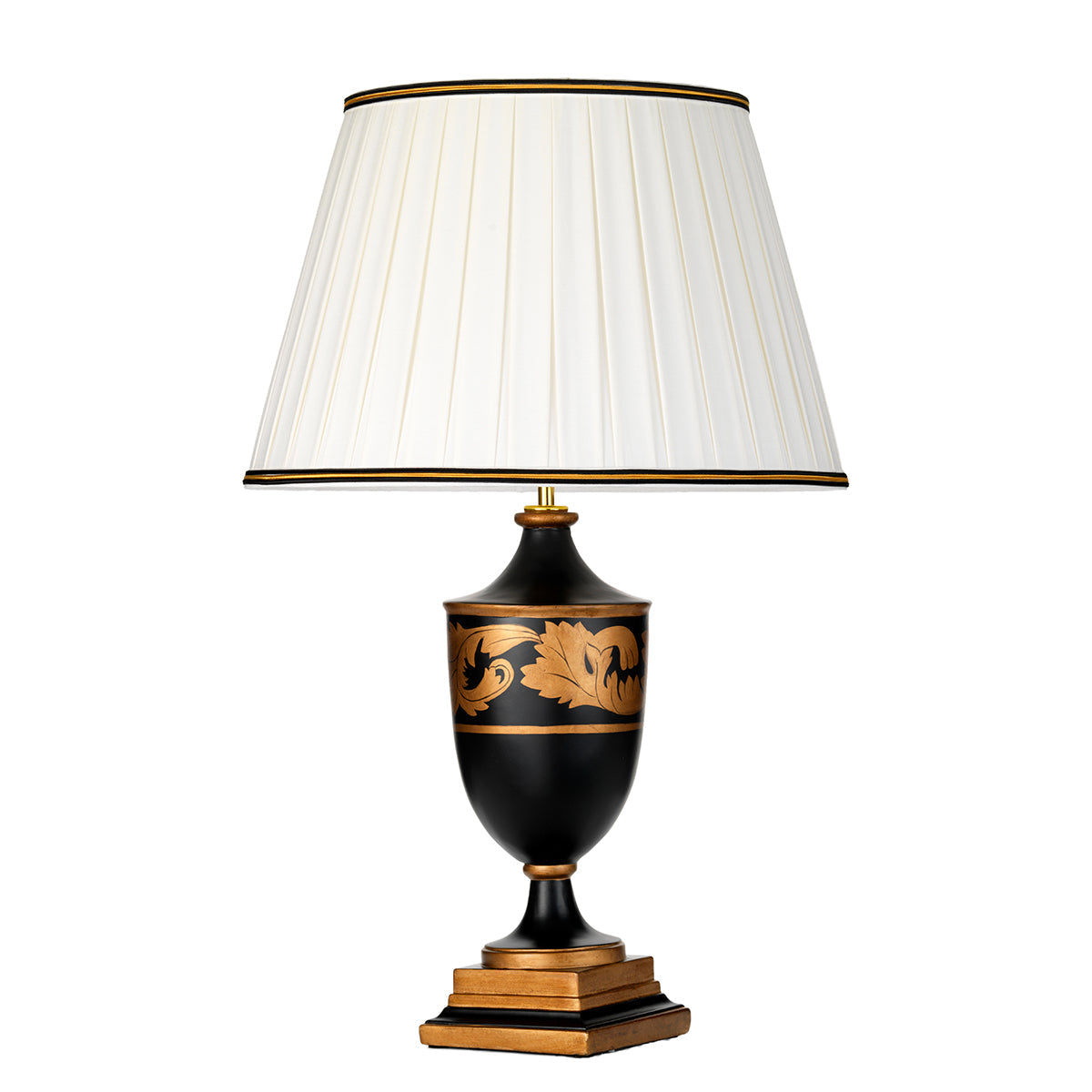 Elstead Narbonne Tischlampe Schwarz, Gold
