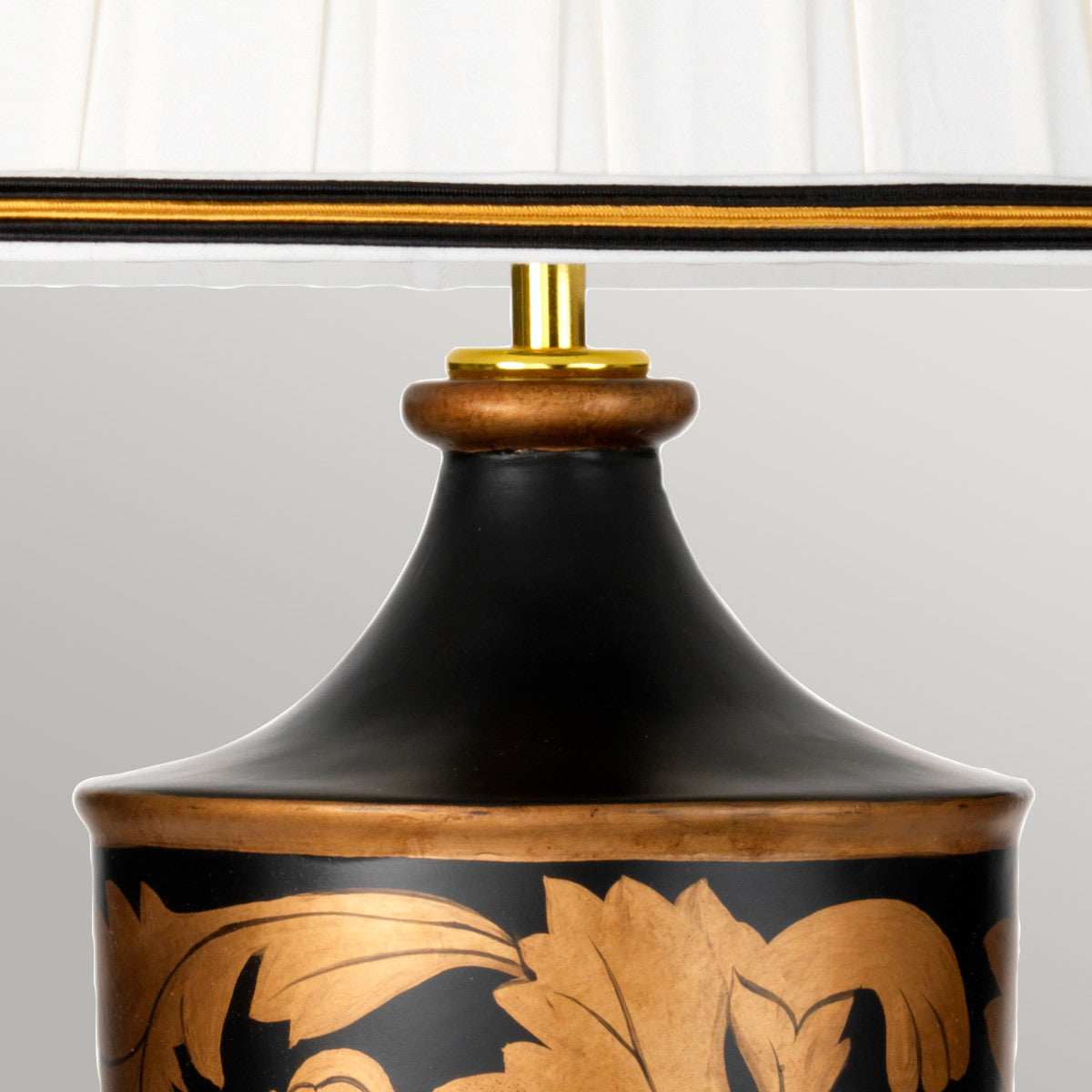 Elstead Narbonne Tischlampe Schwarz, Gold – Detailansicht