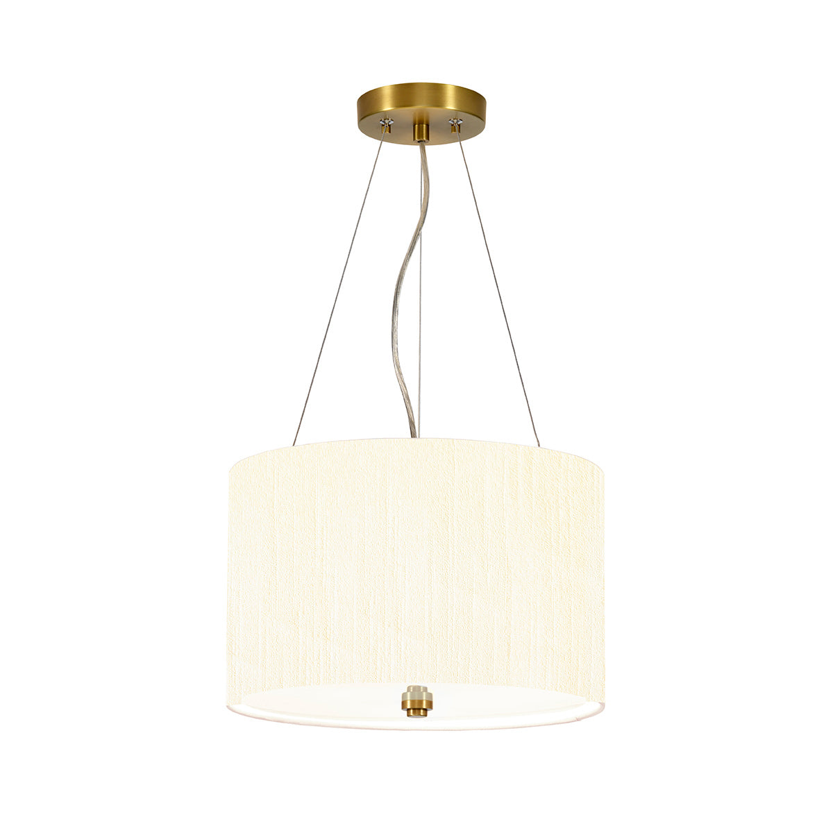 Elstead Pearce Pendelleuchte Messing, Elfenbein