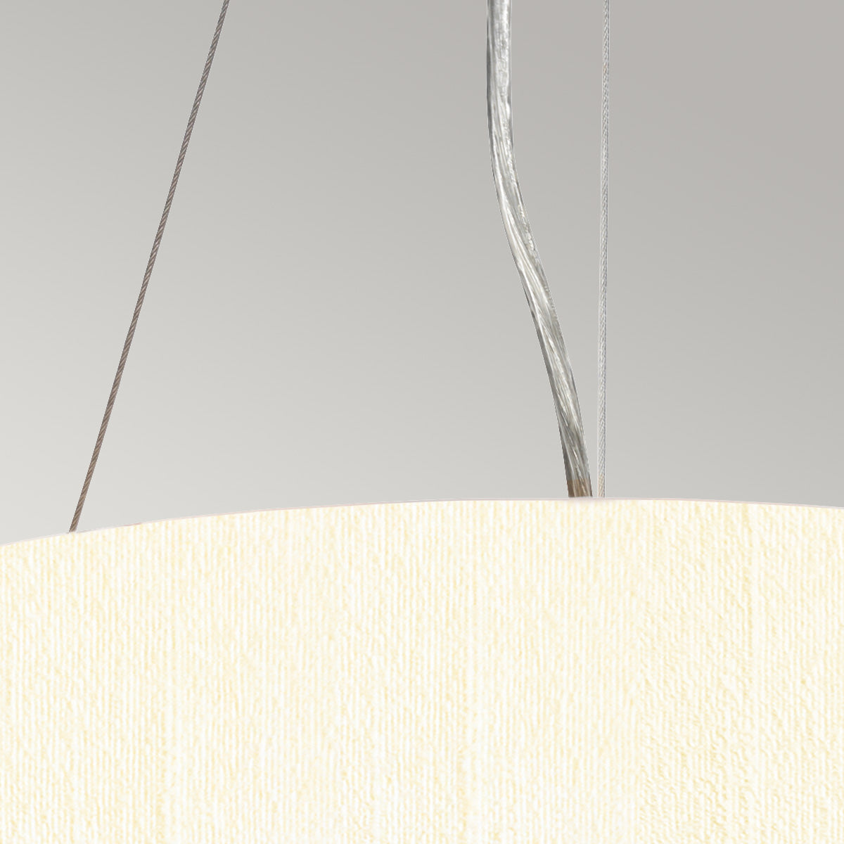 Elstead Pearce Pendelleuchte Chrom, Elfenbein – Detailansicht