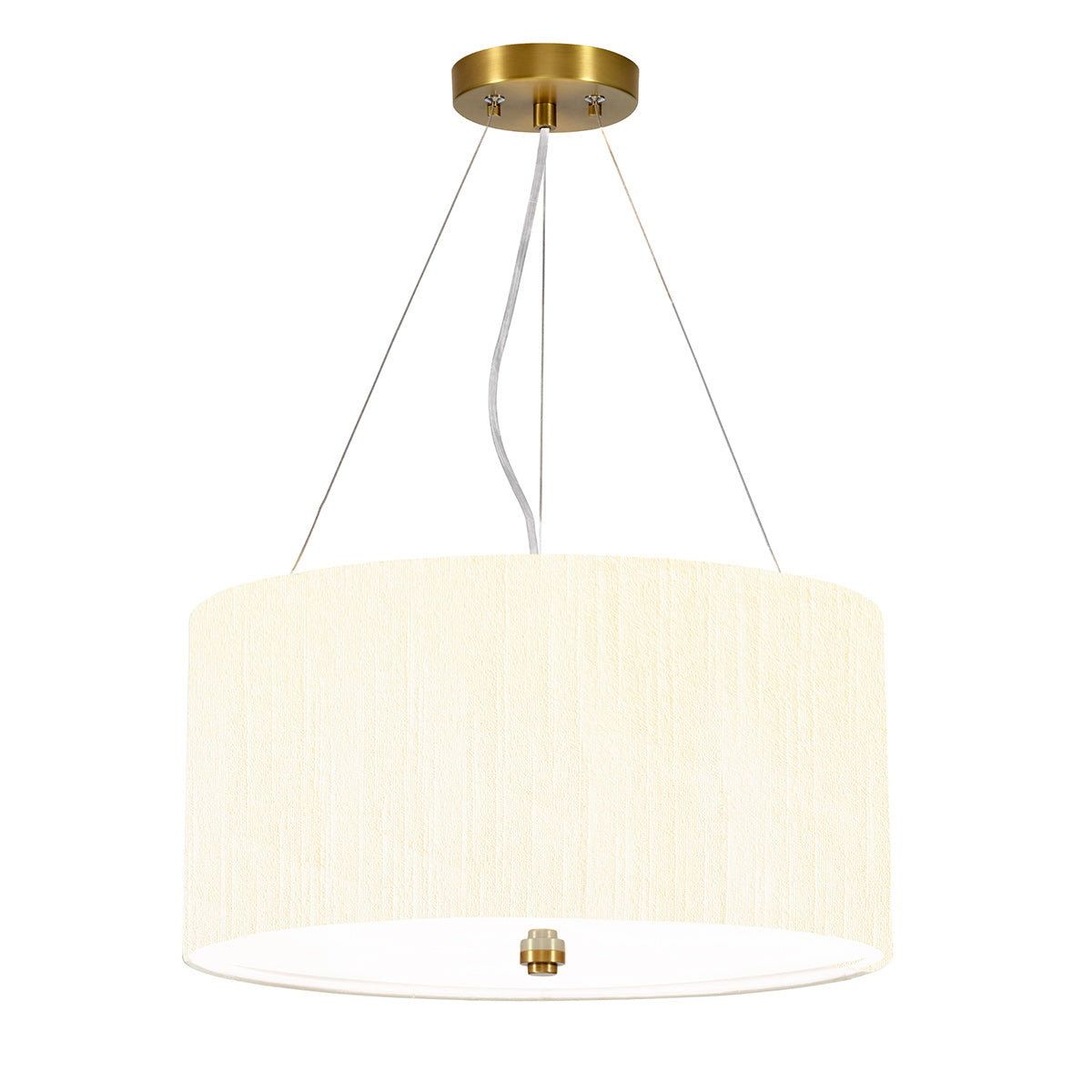 Elstead Pearce Pendelleuchte Messing, Elfenbein
