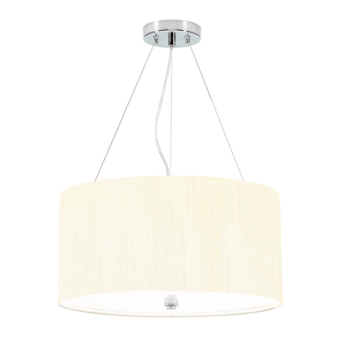 Elstead Pearce Pendelleuchte Chrom, Elfenbein