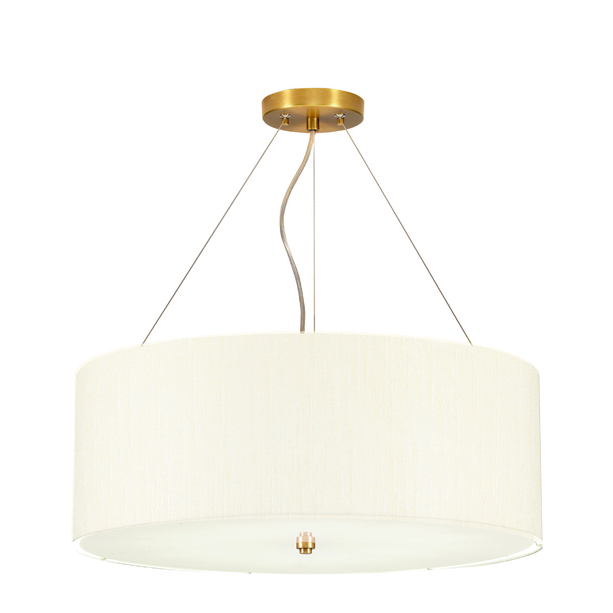 Elstead Pearce Pendelleuchte Messing, Elfenbein