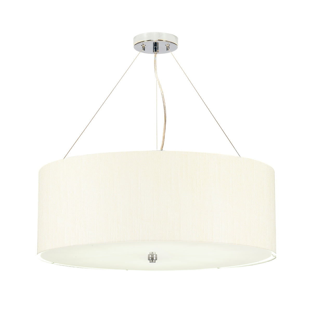 Elstead Pearce Pendelleuchte Chrom, Elfenbein