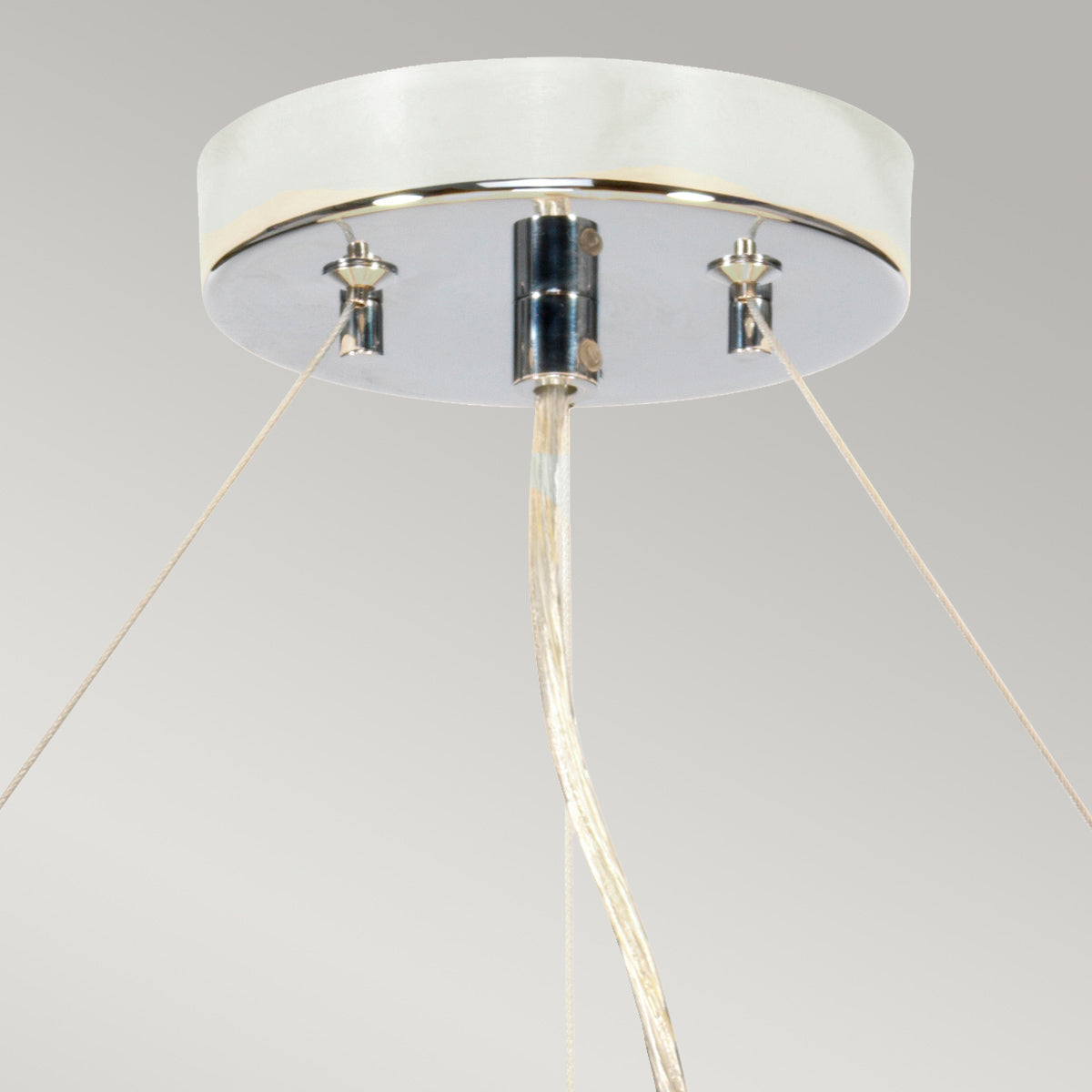Elstead Pearce Pendelleuchte Chrom, Elfenbein – Wohnambiente