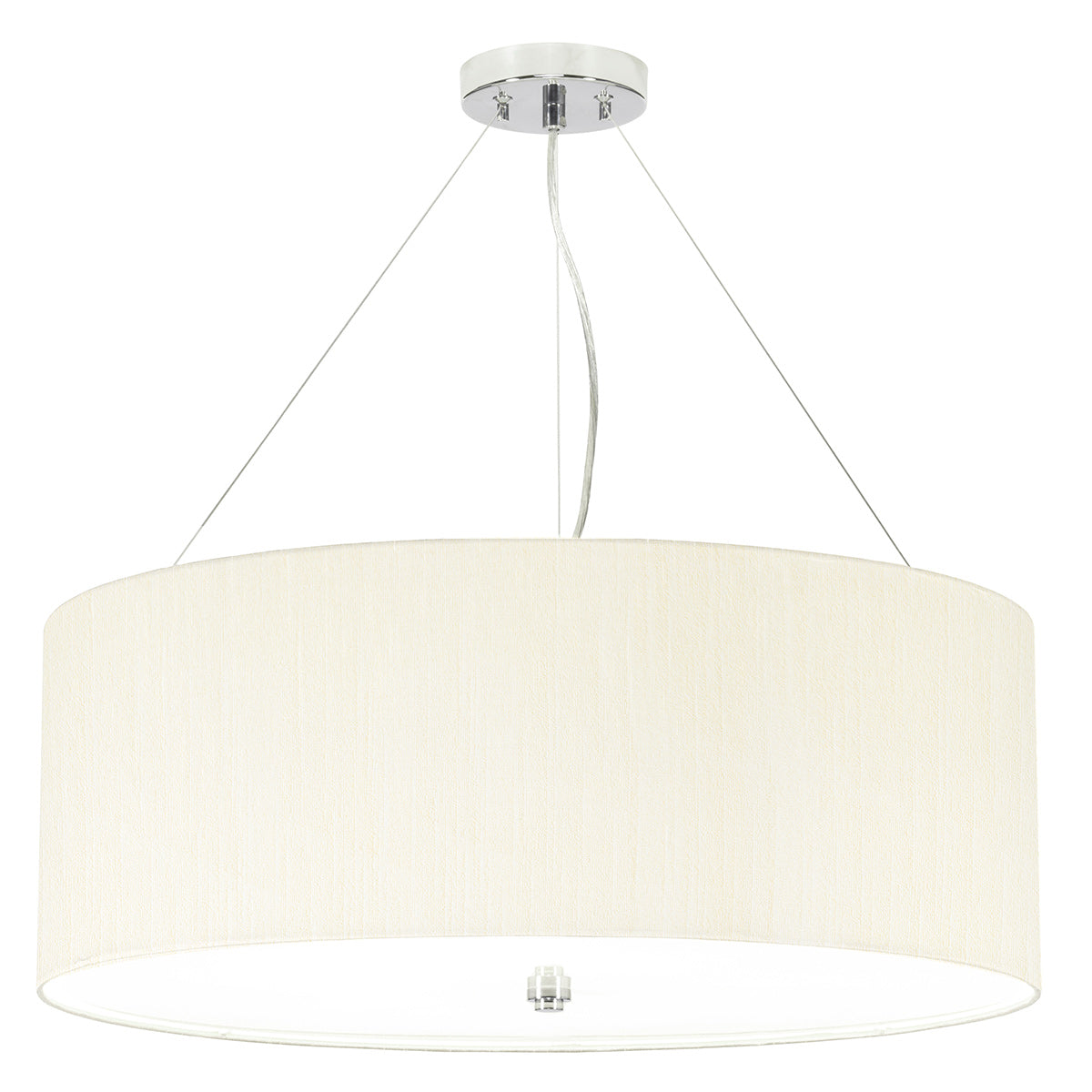 Elstead Pearce Pendelleuchte Chrom, Elfenbein