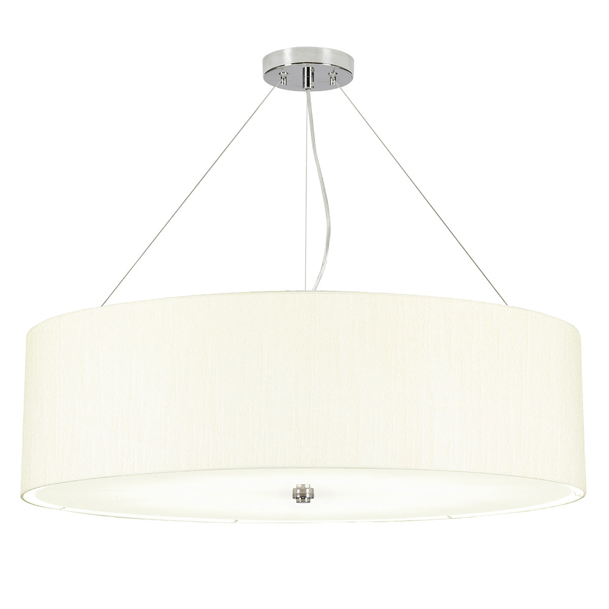 Elstead Pearce Pendelleuchte Chrom, Elfenbein